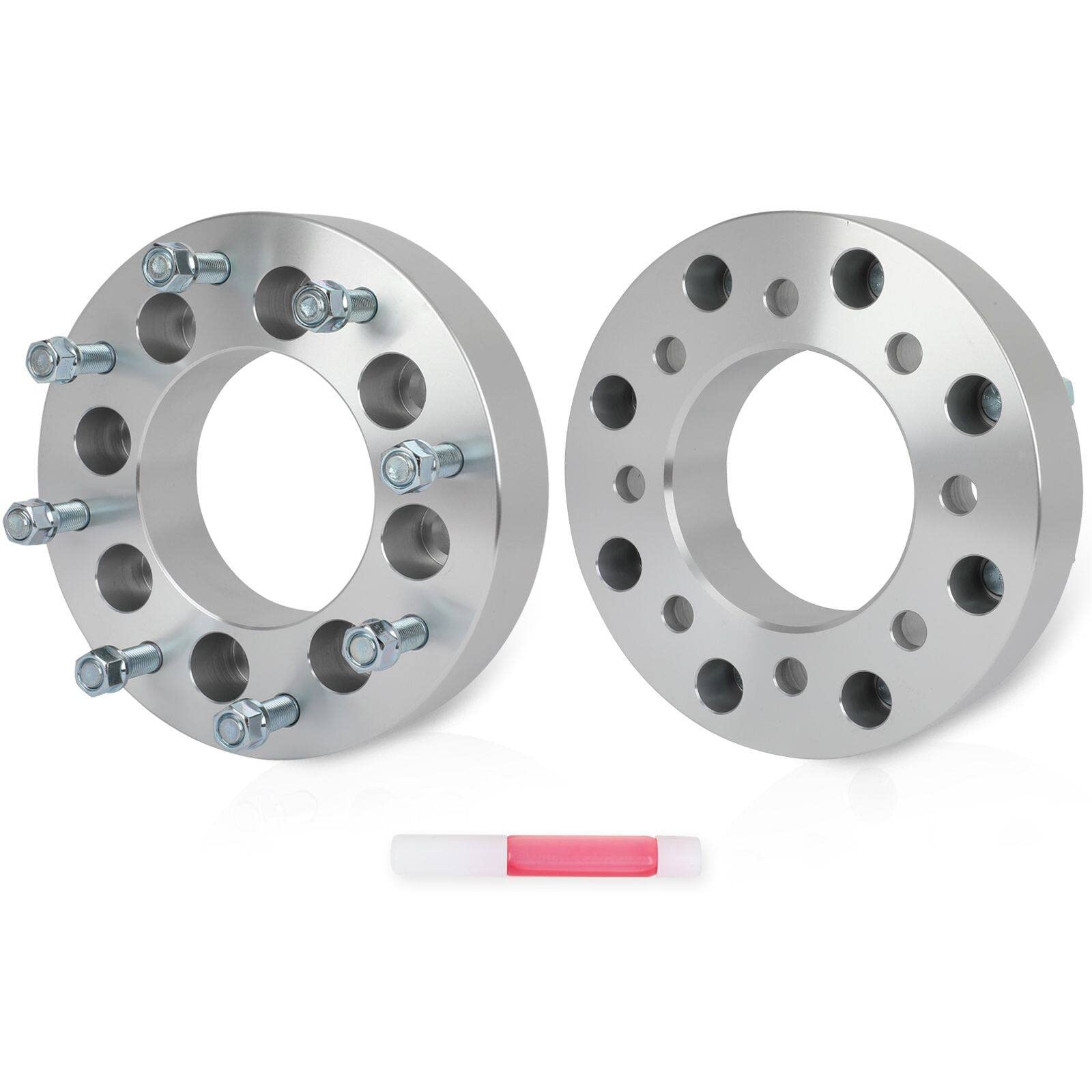 ECCPP 2PCS 8x170 to 8x200 Wheel Adapters Lug Centric 2" 8 Lug 14x1.5 125mm hub bore Compatible with for F-250 F-350 Super Duty 2003-2022(Front 8x200 Wheels)