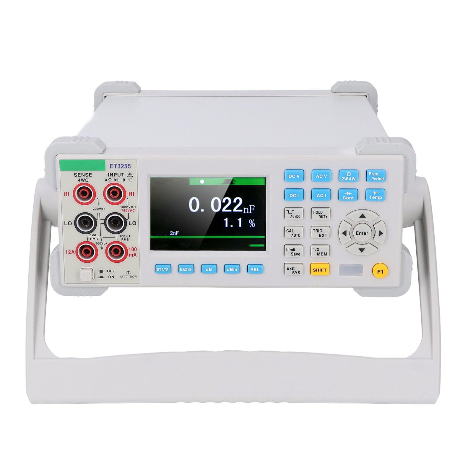 Desktop-Multimeter, digitales Tisch-Widerstands-Kapazitätsmessgerät, 3,5 Zoll, hochauflösendes Display, AC-DC-Strom-Spannungsmessung für Laboratorien, Fabriken, Radio-Enthusiasten
