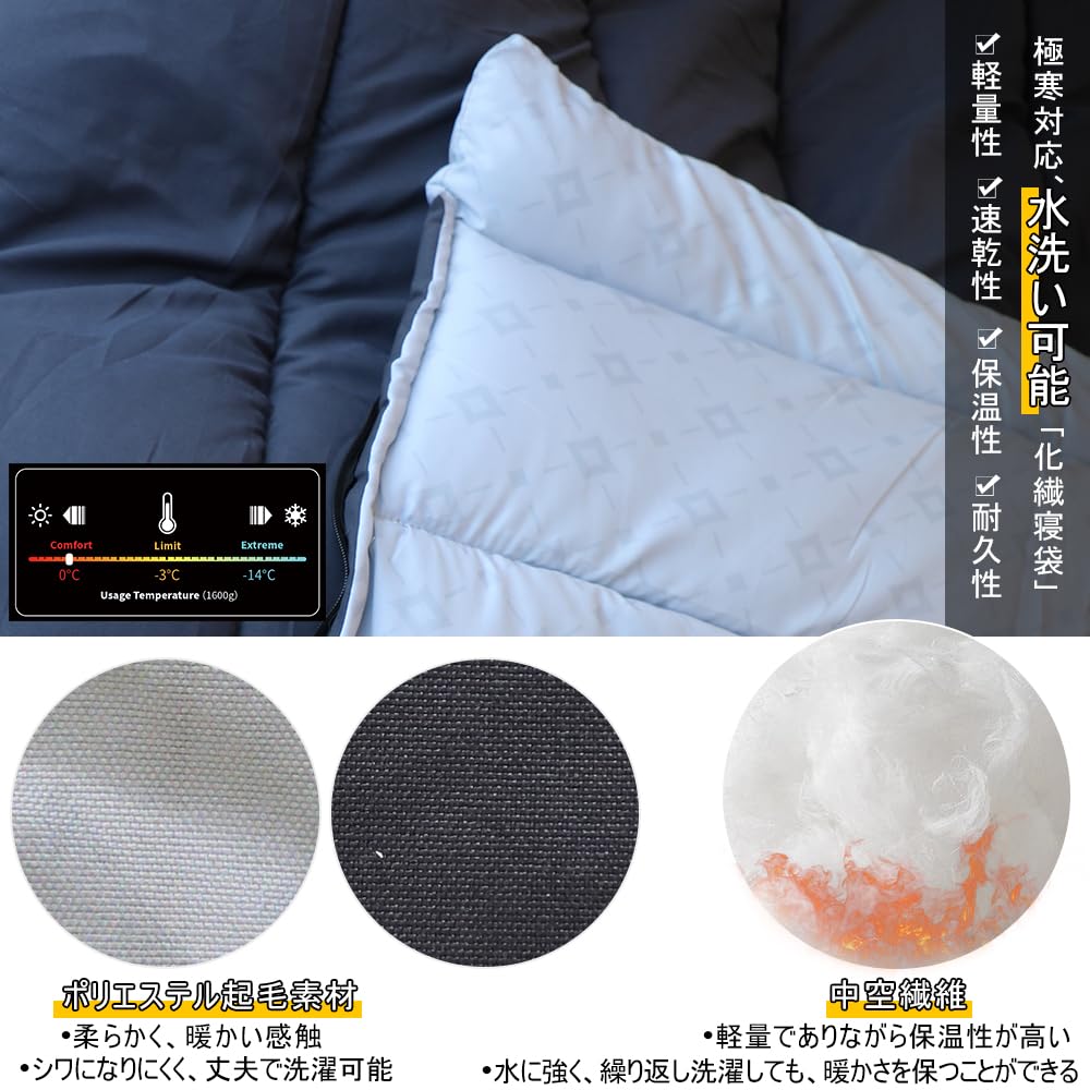 SWTMERRY アウトドア用寝袋 ダークグリーン Amazon.co.jp: 寝袋3シーズン（夏、春、秋）暖かくて涼しい天候