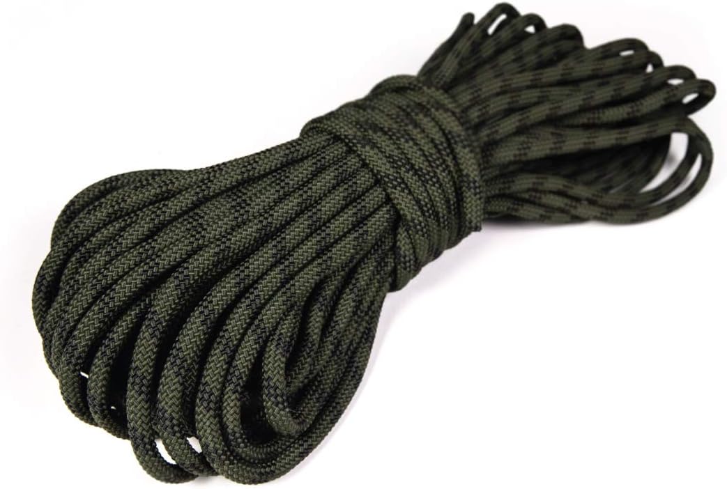 Atwood Rope MFG 3/8โ inch 100ft Braided Utility Rope. Camouflage, 100ft Made in USA, Lightweight Strong Versatile Rope for Camping, Survival, DIY, Knot Tying