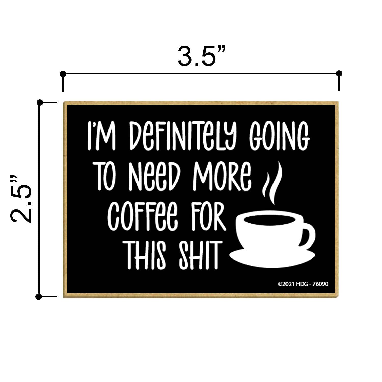 Kühlschrankmagnet „This Kitchen Is For Display Only“ – Lustiger Spruch Auf Holz – 8,9 X 6,3 Cm, Für Metallflächen