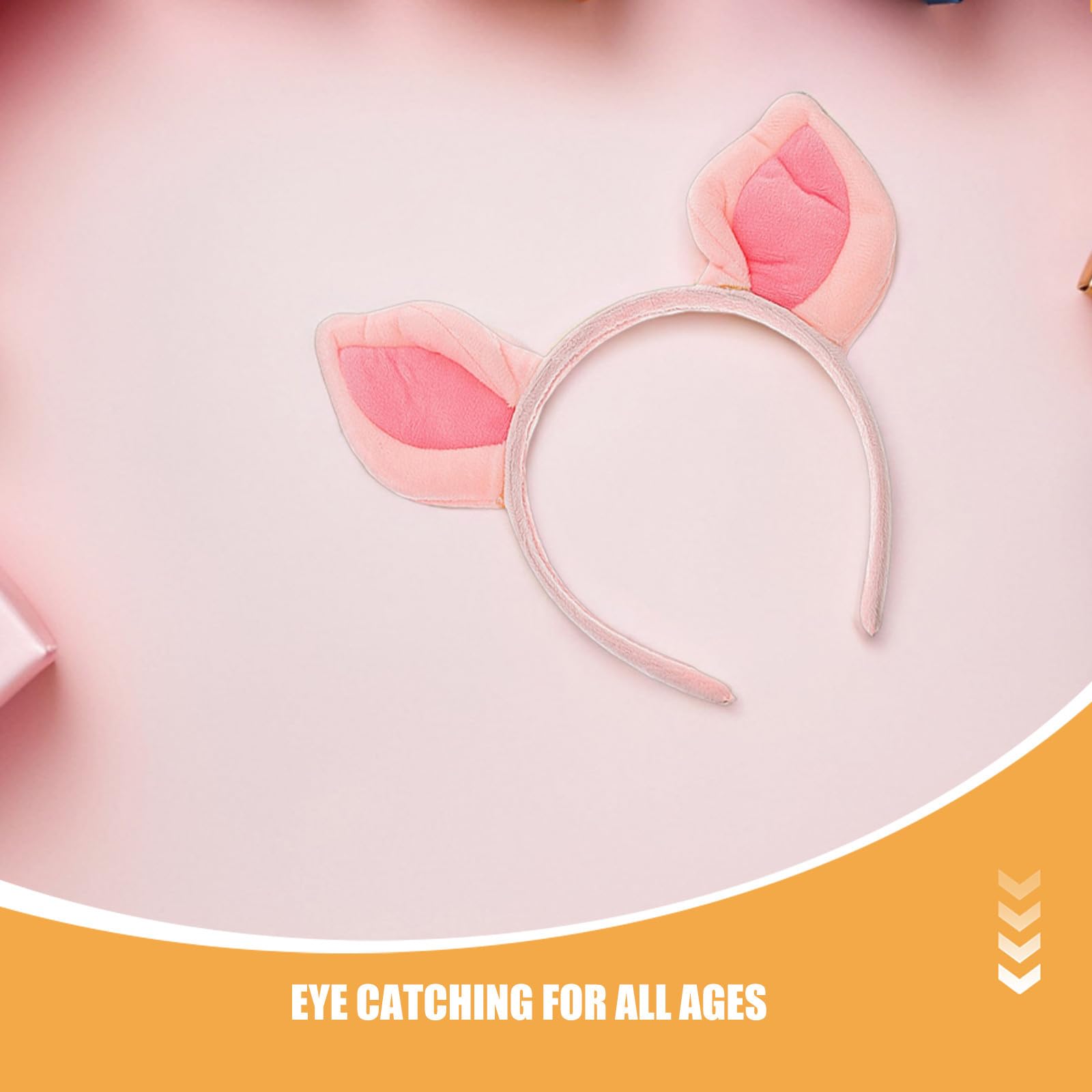 Sewroro 15 Piezas Diadema Orejas de Cerdo Rosa de Tela para Cosplay y Disfraces de Halloween Diseño Adorable y Ajuste Cómodo