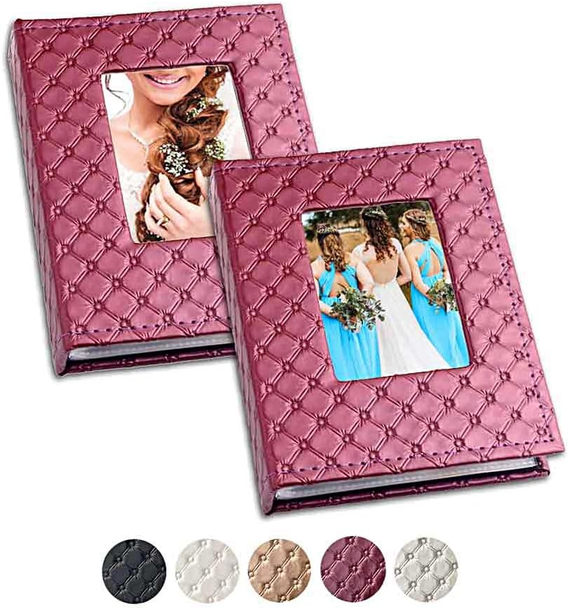 Photo Album 8x10 52 Photos for 8x10 Wedding Photo Album, 2 Pack Leather Cover