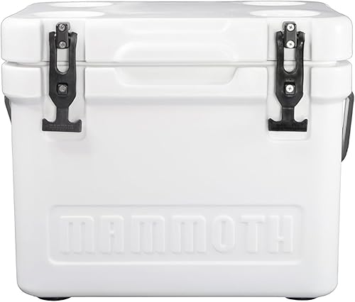 Miniatura 13 de Mammoth Coolers Serie Cruiser, cofre de hielo rígido aislado con construcción duradera de doble pared rotomoldeada, ideal para actividades Beige