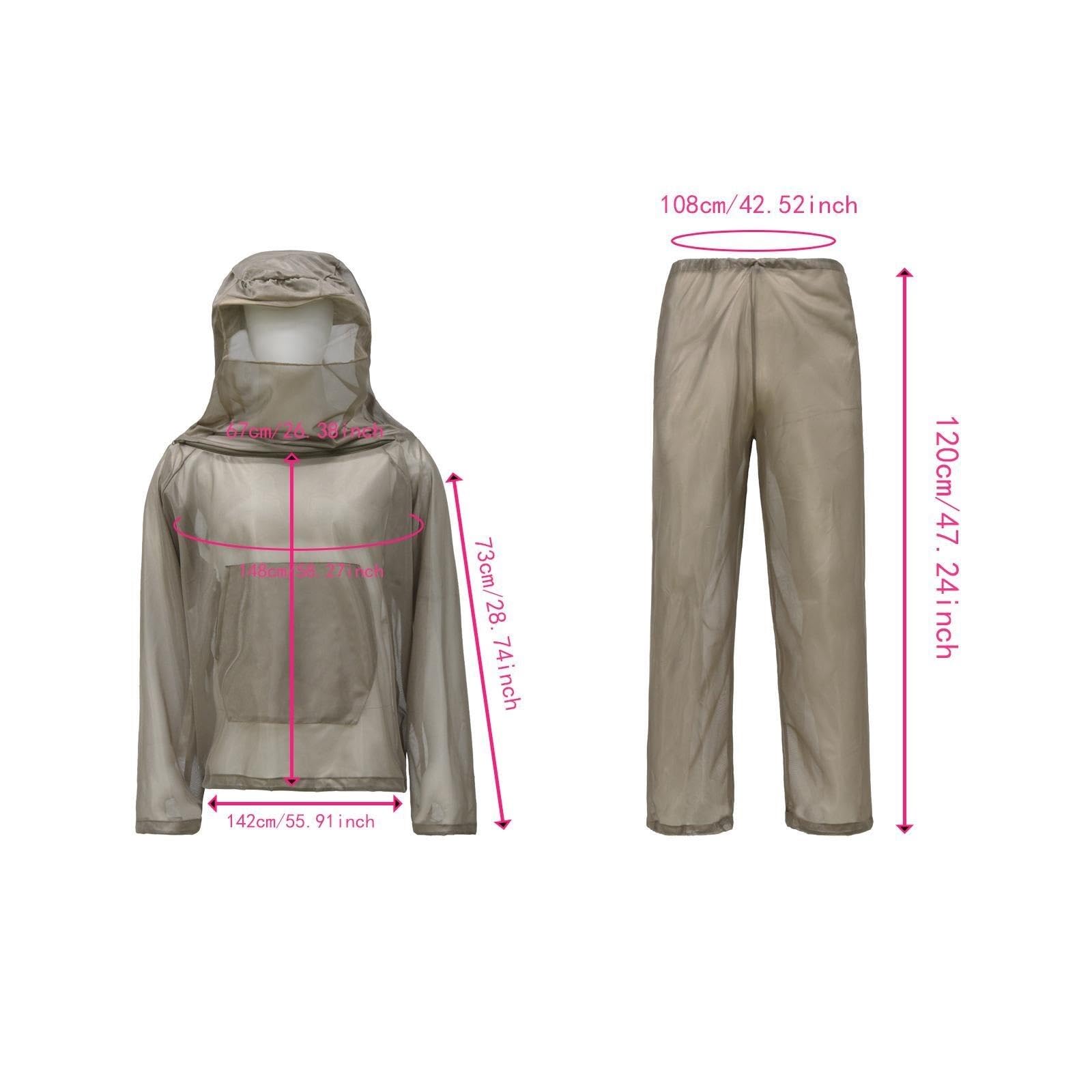 Conjunto de traje de apicultor con cordones, cómodo, ligero y de alta visibilidad, ideal for granjas, jardines y exteriores, for hombres y mujeres.(Black,M)