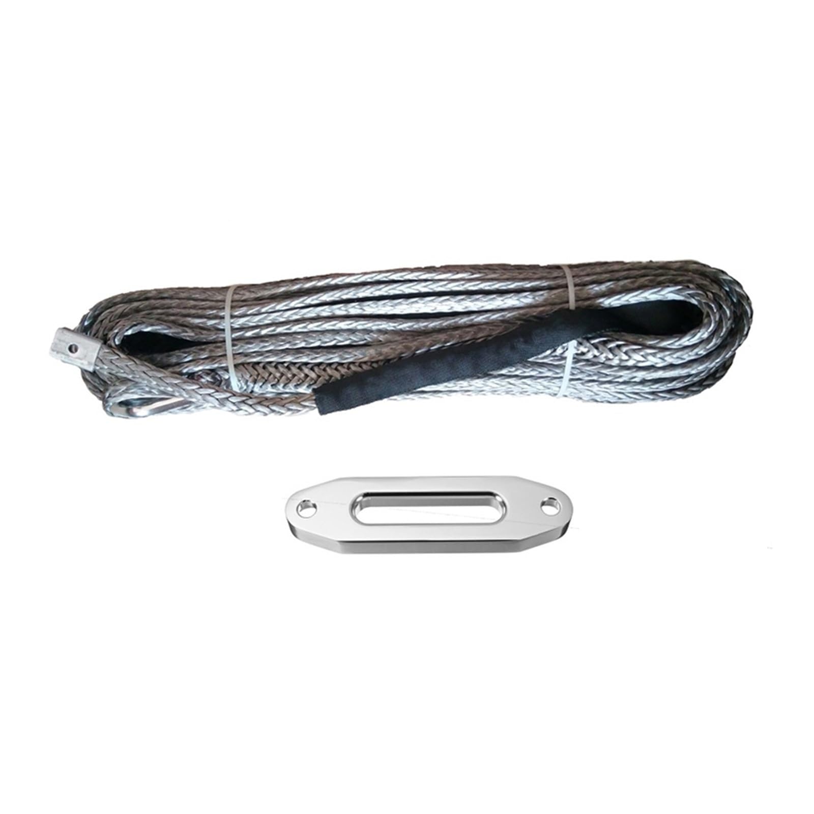 Kit fune per verricello, Cavo UHMWPE blu da 10 mm x 20 m con cavo da 12000 libbre Hawser Passacavo sintetico Cavo for verricello for 4x4 4wd Atv Utv Offroad per fuoristrada, camion, ATV, UTV, SUV