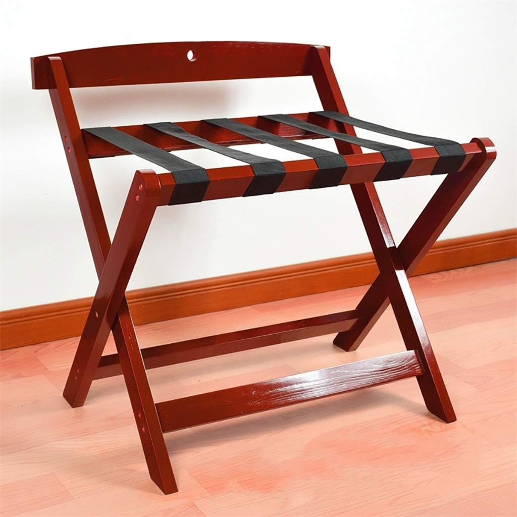 Luggage Rack Single Solid Wood Luggage Rack for Hotel Hotel Suite Clothes Rack Folding Shelf Luggage Rack - Hotel Luggage Rack,D-2pcs