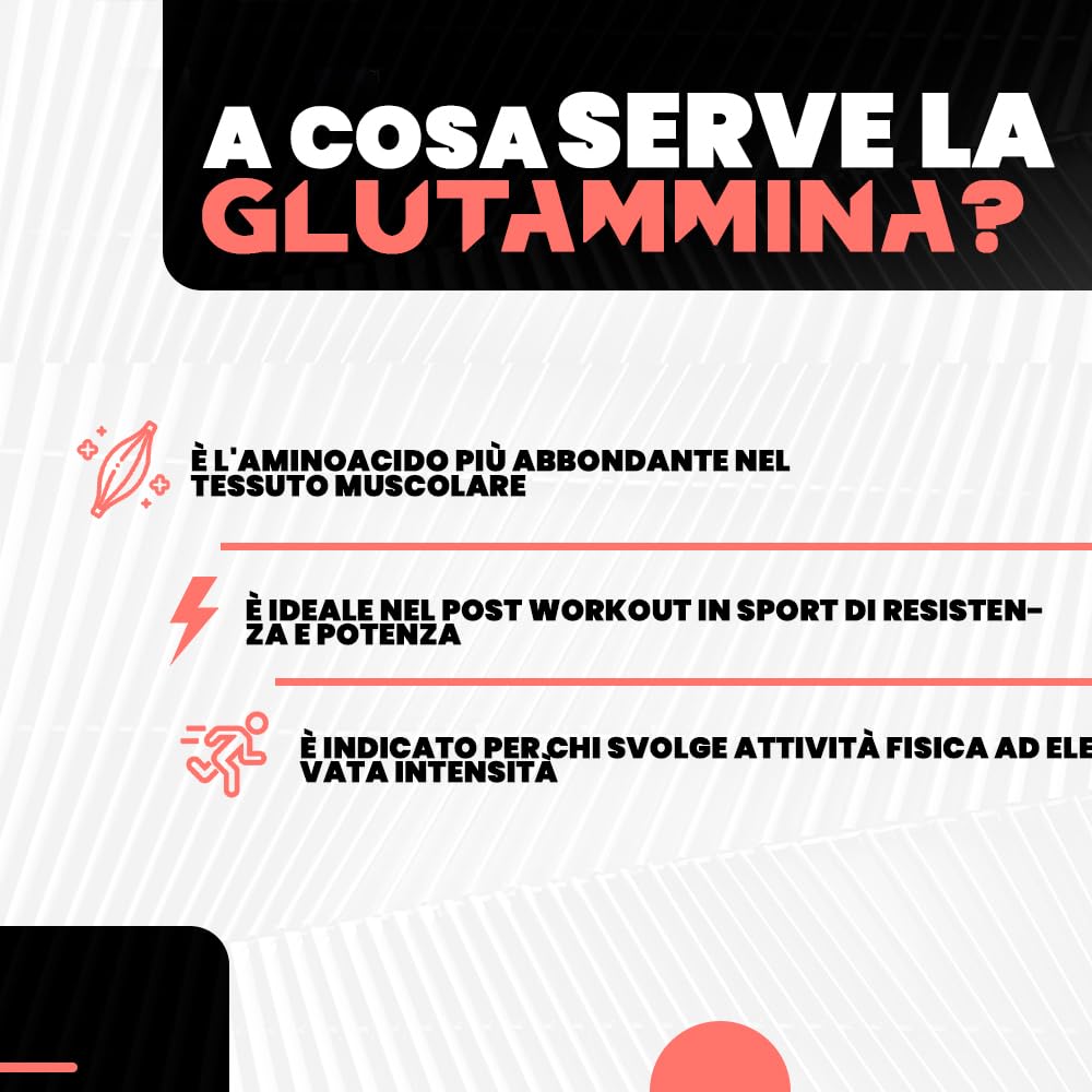 L-Glutammina Pura | Stimola aumento GH ormone della crescita | Diminuisce fatica post allenamento | Integratore di Glutamina Amminoacido Made in Italy | 120 compresse T-Rex Integratori