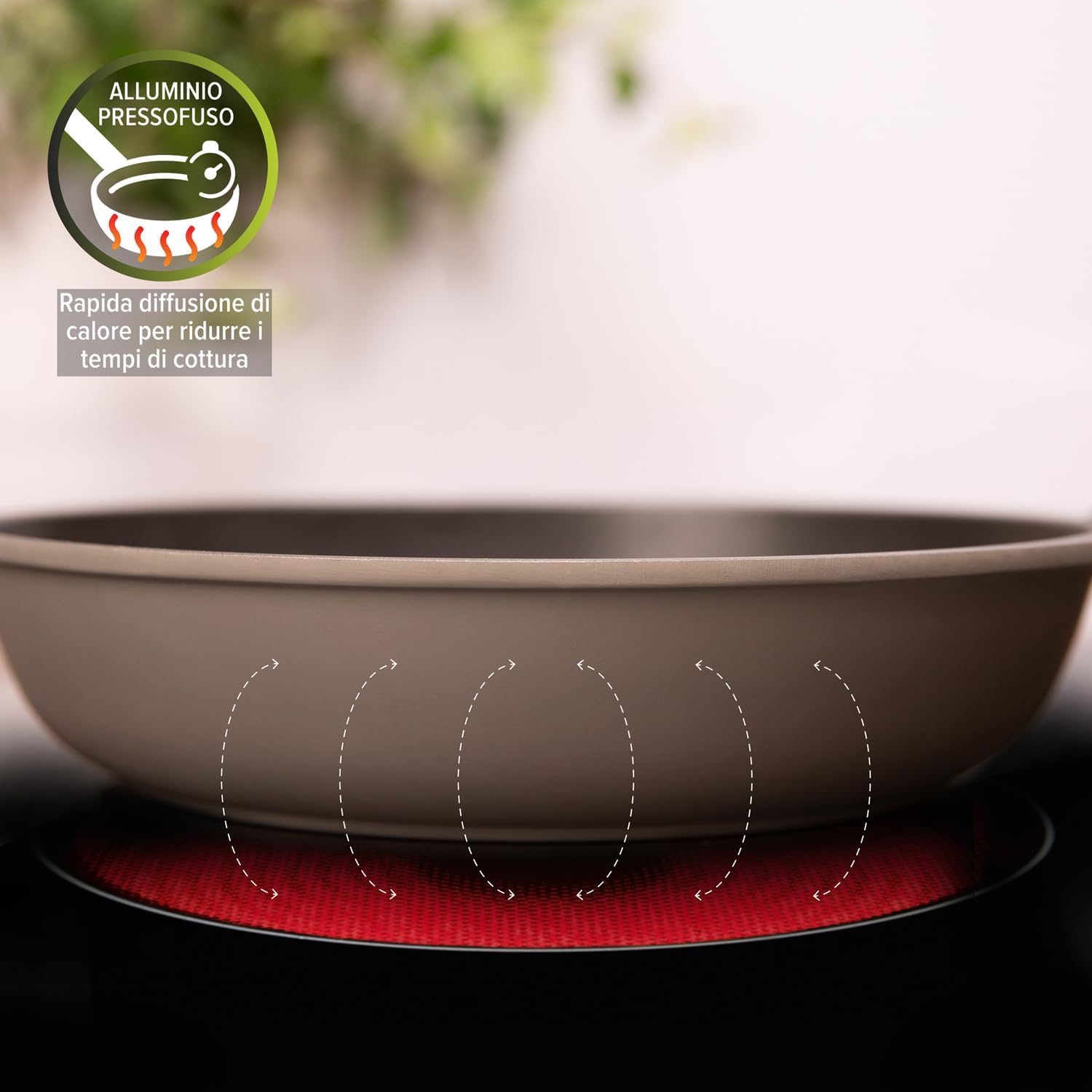 KASANOVA Patelnia z powłoką nieprzywierającą do indukcji i wszystkich rodzajów kuchenek - Linia Elegance 30 cm