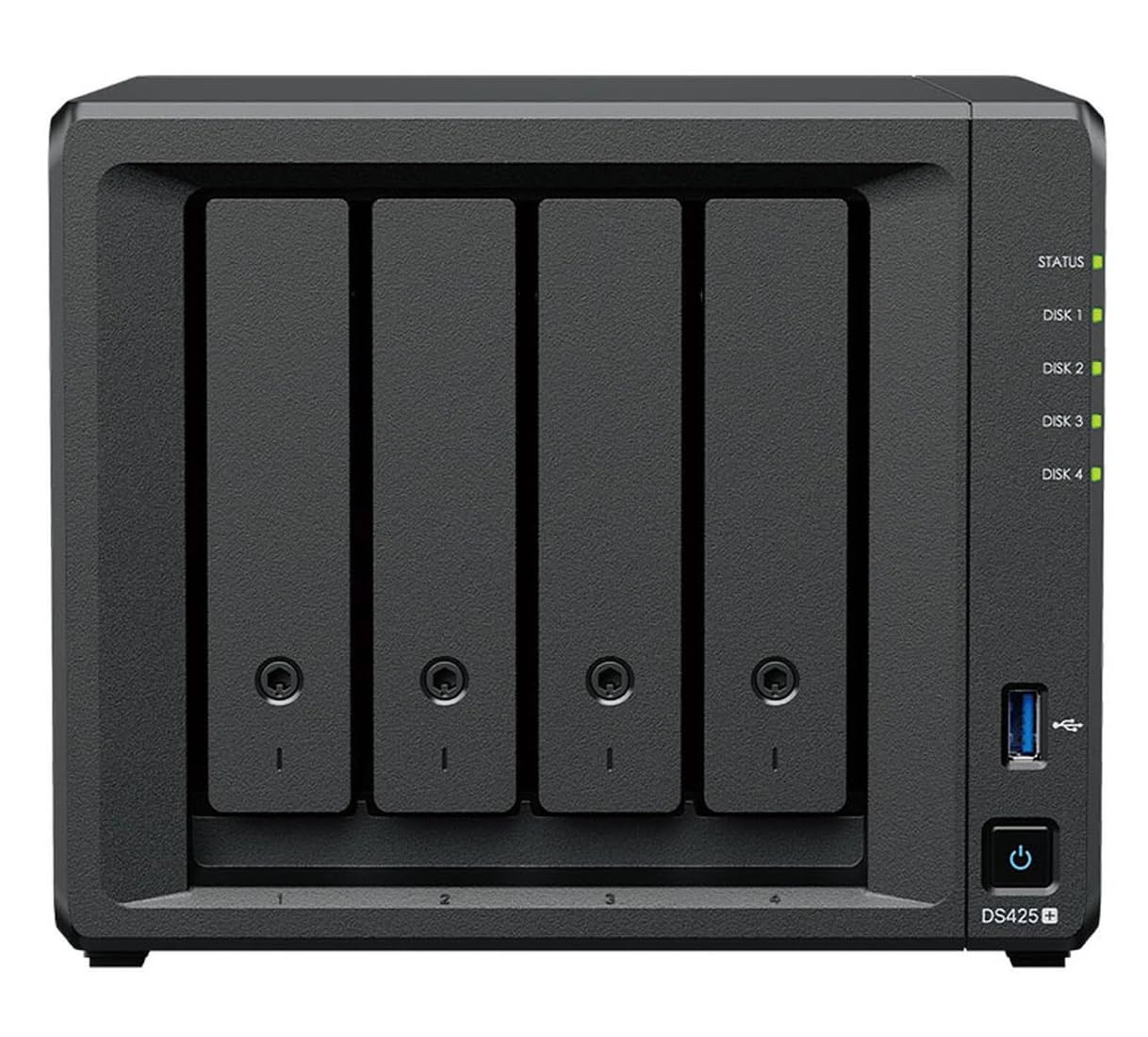 DiskStation DS425+ 4-Bay NAS 16TB Combo with 4X 4TB SATA HDDs, 6GB RAM Upgrade