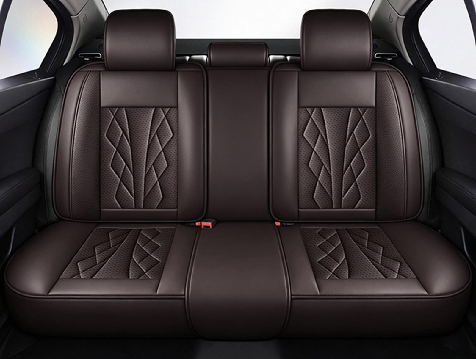 Coprisedili per auto, Coprisedili per auto, Seggiolino auto in pelle | Cuscino per seggiolino auto in pelle, accessori per interni auto, misura universale per la maggior parte