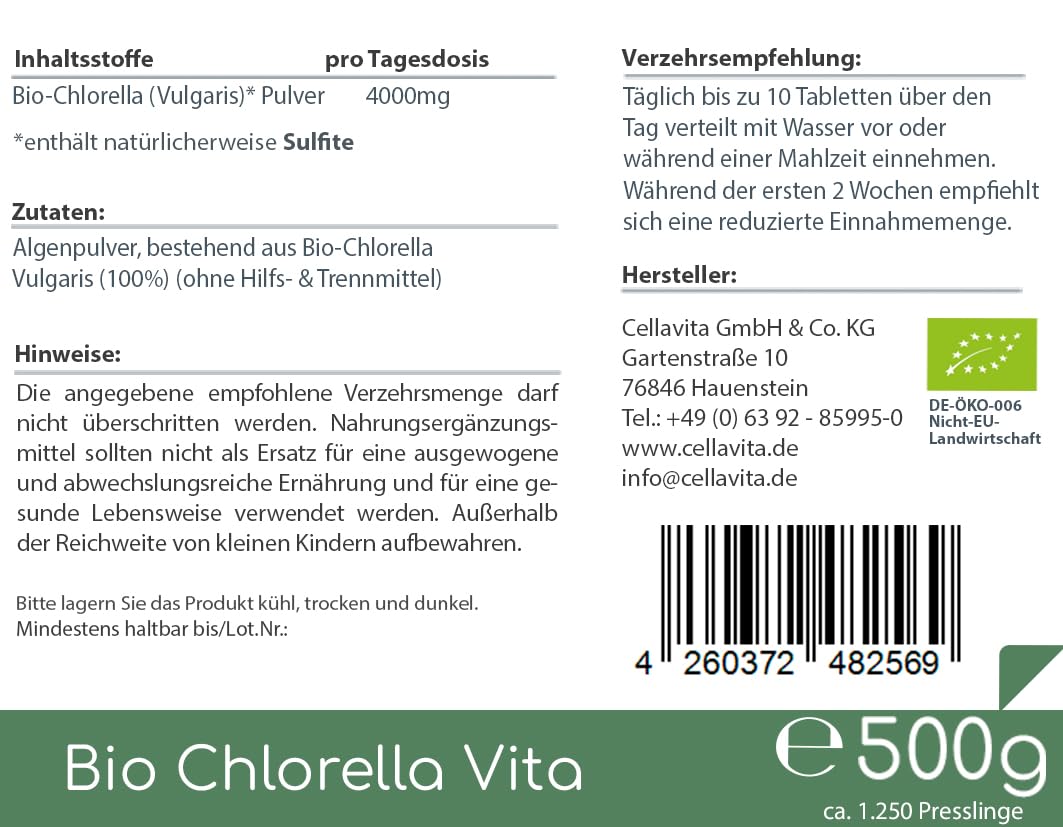Bio Chlorella Vita 500g
