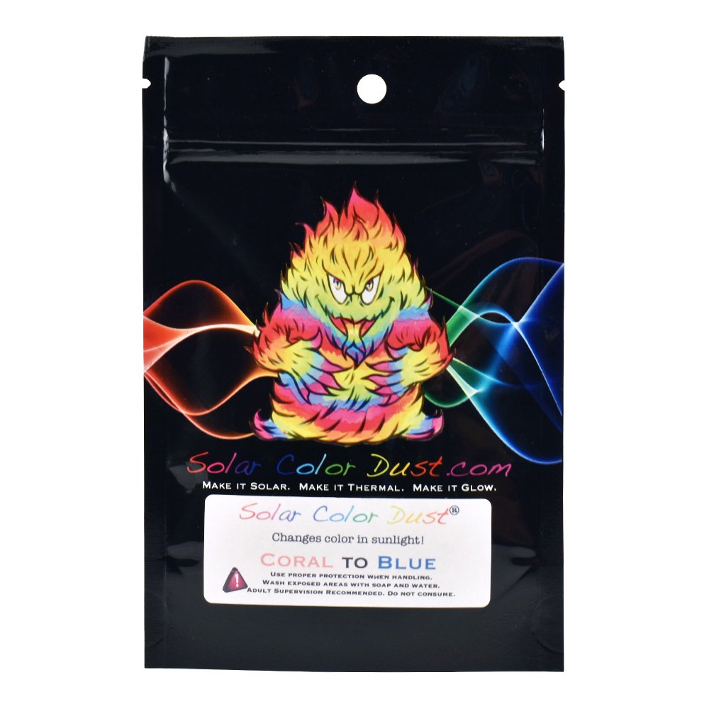 画材 Solar Color Dust SolarColorDust® - White to Brick Red - Sunlight Sensitive