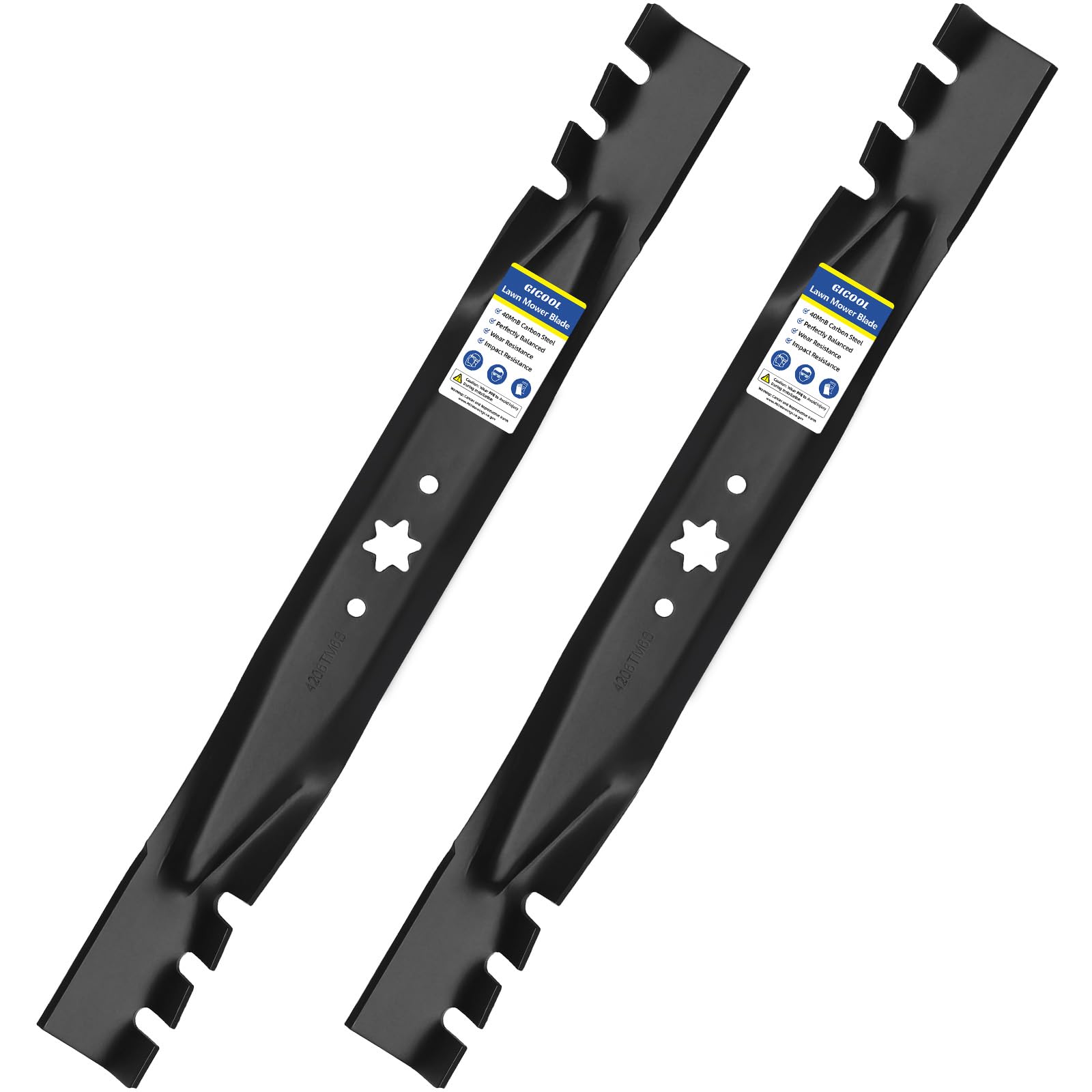 GICOOL 942-04308 Mulching Blades Fit Cub Cadet ZT1 42 Troy Bilt Mowers