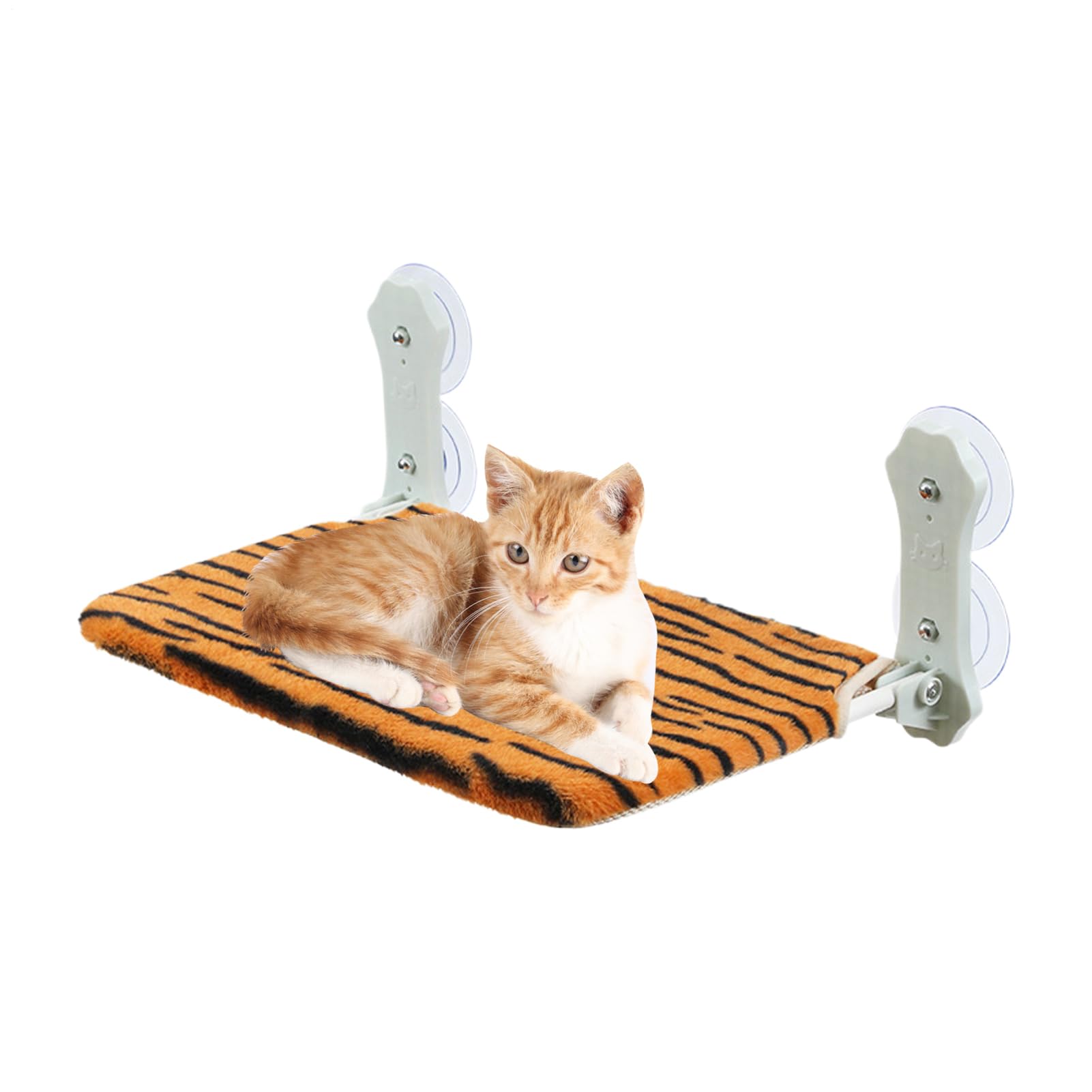 Perchoir De Fenêtre pour Chat Siège Pliable sans Cordon Doux Respirant | Couchette Avec Ventouses Puissantes Accroche Fenêtre Destiné Aux Animaux De Toutes Tailles En Intérieur Sur