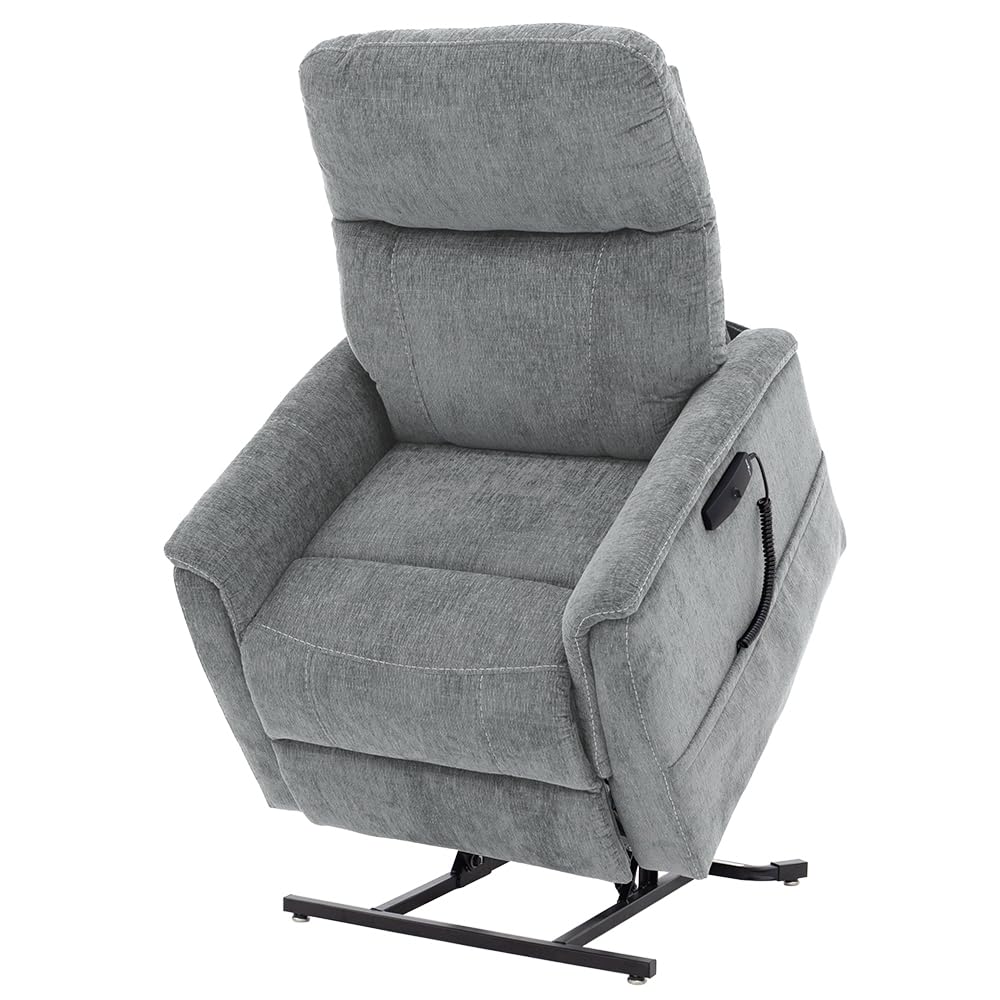 LIVING WELL STORES Pride Sitting Pretty Genesis 3- Position Lift Chair Power Recliner (LC-150) (Sophie Shale, Medium with Curbside Delivery)
