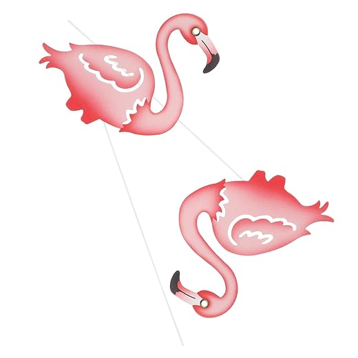 YARNOW 2 Stück Flamingo-Blumenarrangement Metalldekoration Outdoor-Heimdekoration Heimdekoration Flamingo-Rasenpfähle Zombie-Flamingo-Rasenornamente Flamingo-Rasenschild Garten