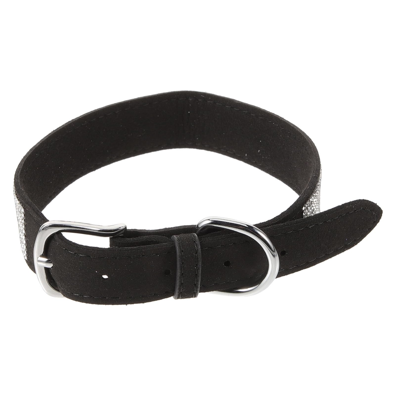 BESPORTBLE 3pezzi Collare Per Animali Domestici Con e Strass Colore Nero Taglia Xl Accessorio Elegante e Confortevole Per Cani e Gatti Per Foto e Occasioni Speciali