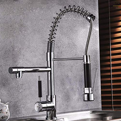Robinet de cuisine robinet d'évier bi-fluide eau chaude et froide