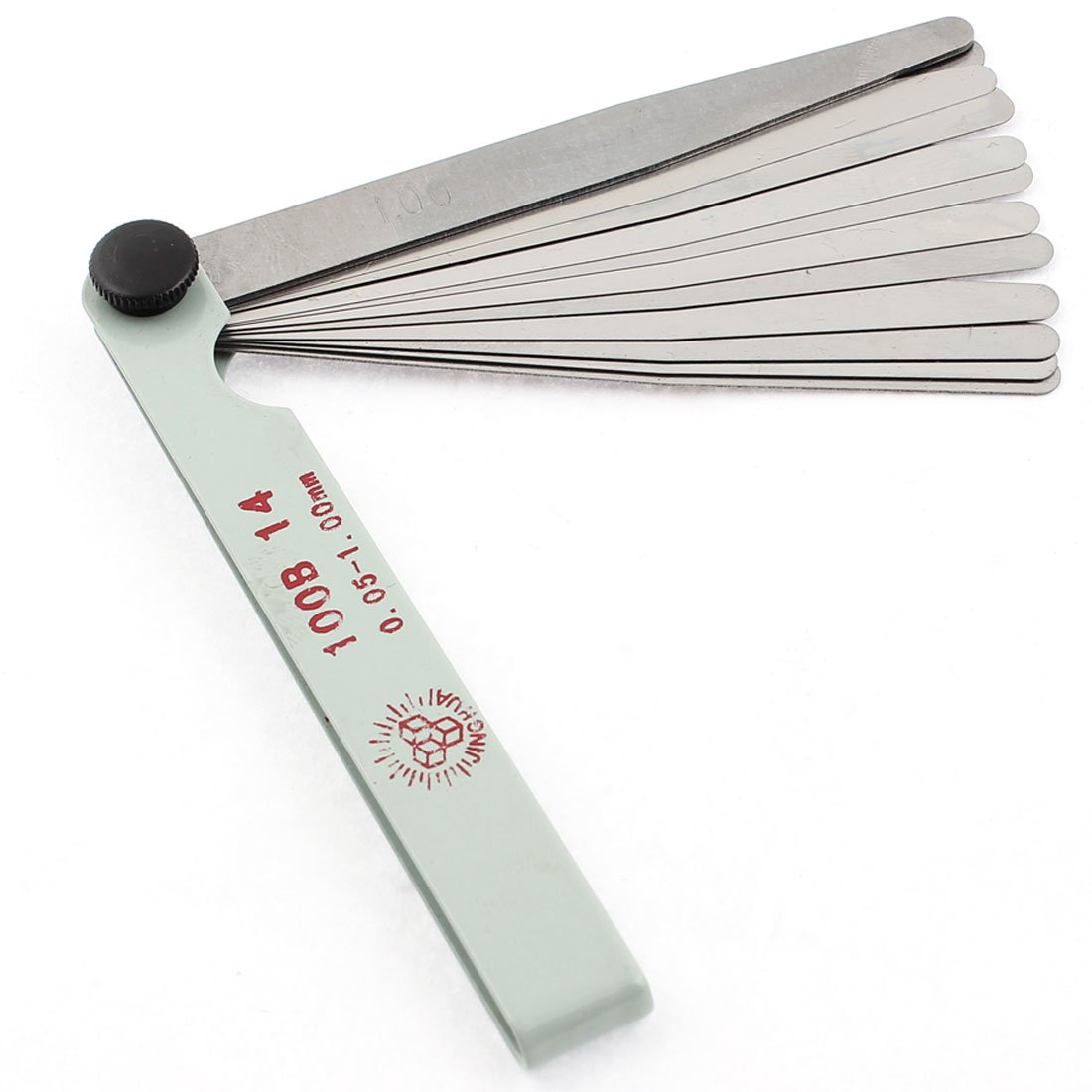 Aexit 100B-14 0.05-1.00mm Gauges Thickness 14 Leave Measuring Tool Feeler Gauge Sets Filler Gauge