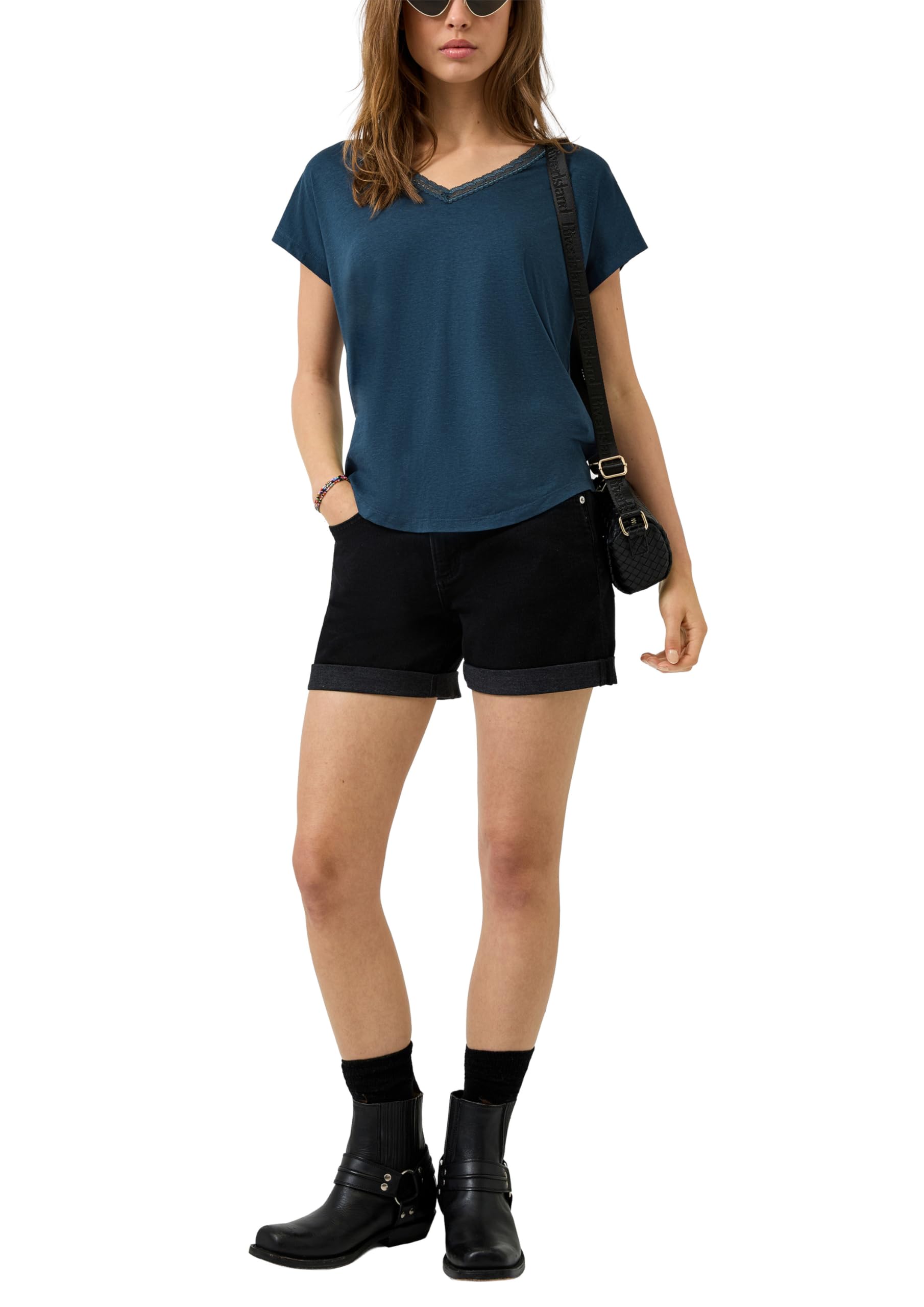 QS Jeans-Shorts Abby/Mid Rise/Slim Fit