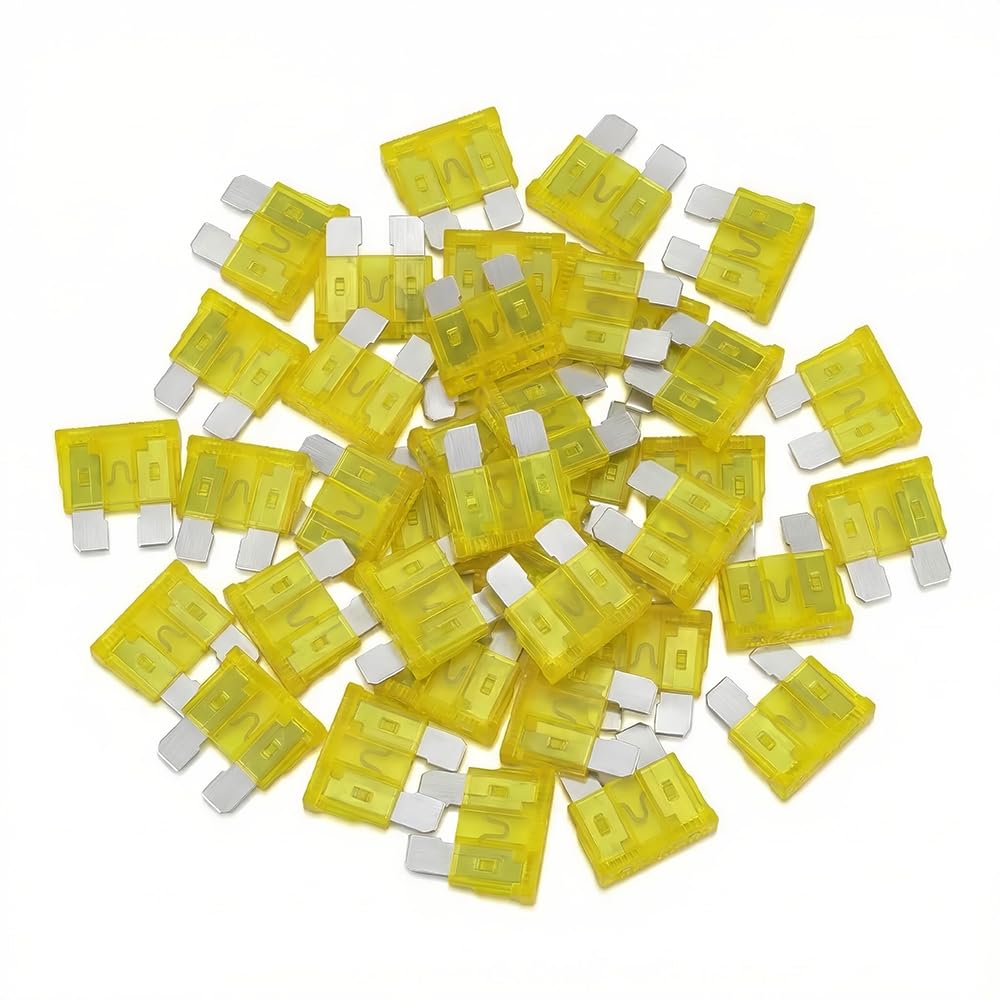 Photo 1 of (80Pcs) 20 Amp Standard Fuse, 20A Car Blade Fuses for Car/RV/Truck/SUV/Motorcycle/Boat