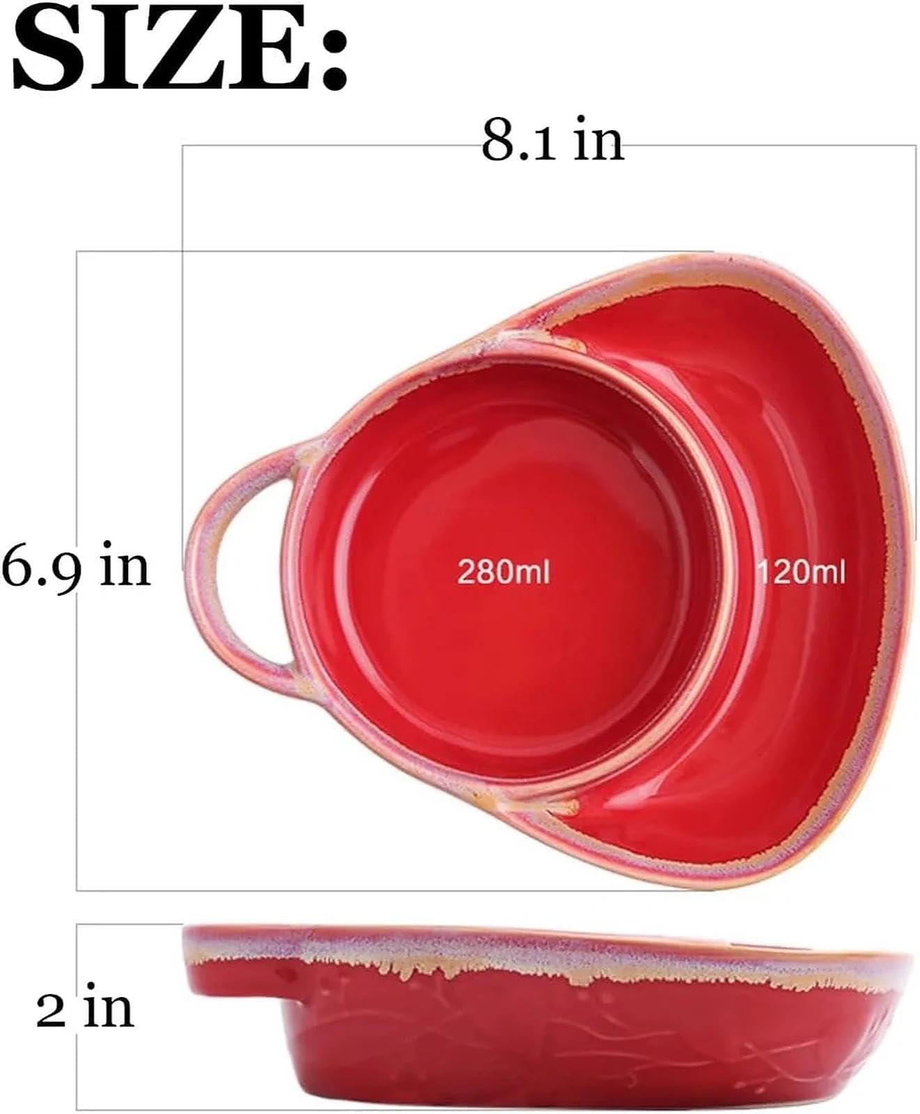 Ceramiczna kombinacja misek do zupy i kanapek, konstrukcja retro z podwójną przegródką, odporny na wysokie temperatury, podzielony talerz na śniadanie, sałatki, pieczywo i przekąski