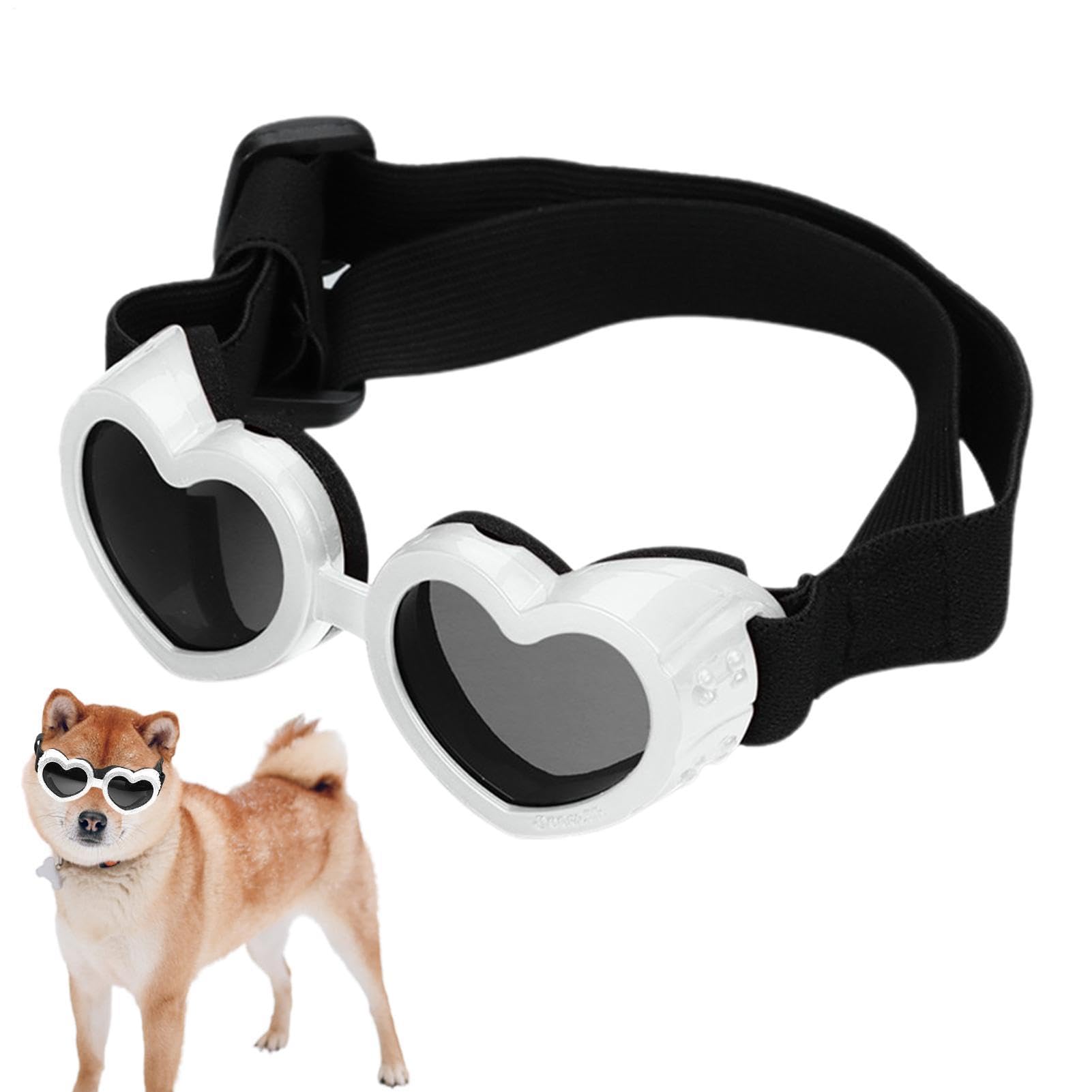 Heart Shaped Dog Sunglasses | UV Protection Pet Goggles | Dog Goggles