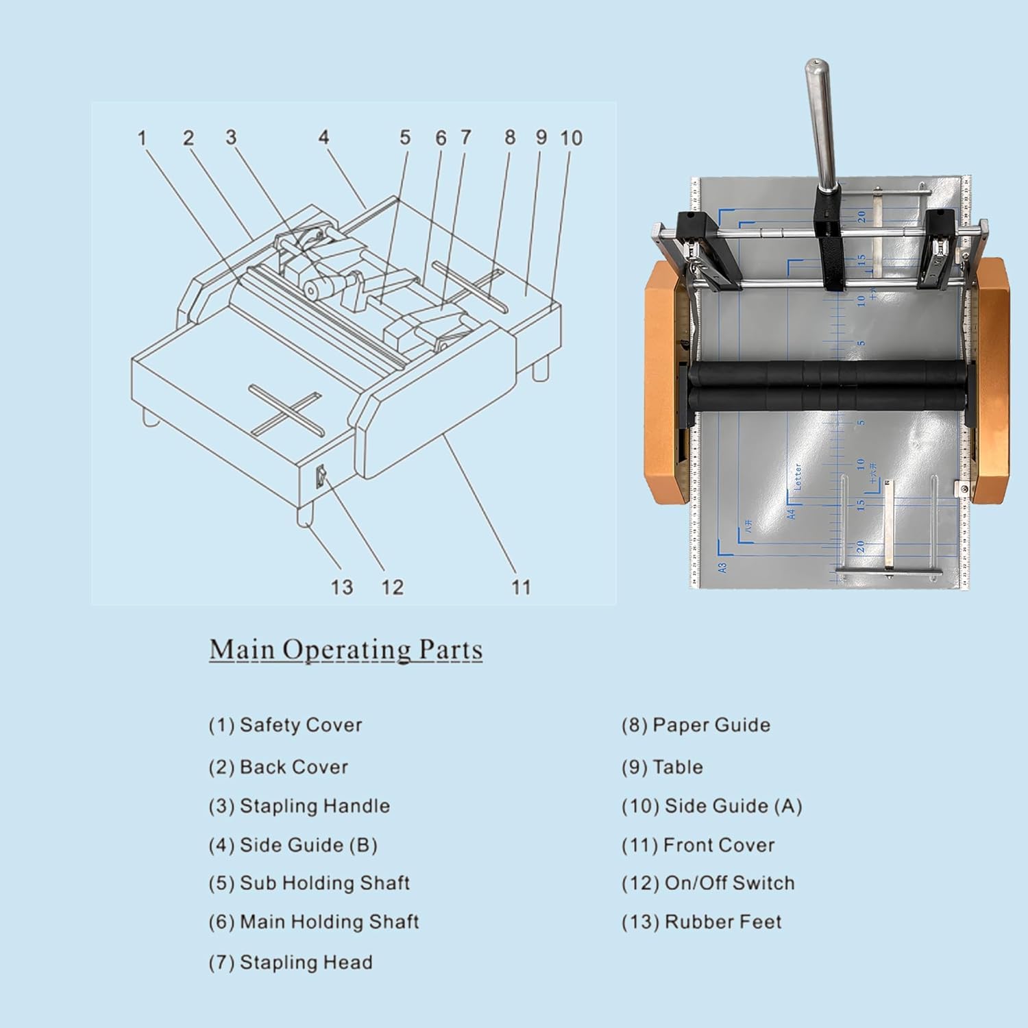 Automatische Broschürenbinde- Und Falzmaschine – Maximale Größe 12,48 X 17,32 Zoll, Faltet 17 Blatt 80 G/m² Papier, Ideal Für Die Herstellung Von Broschüren, Atlanten Und Booklets
