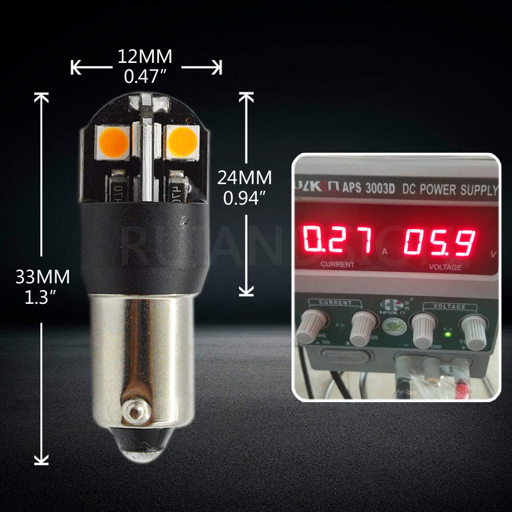 5 Lampadine LED BA9S 6V - Luce Bianca Calda Per Auto Interni - Foto 6