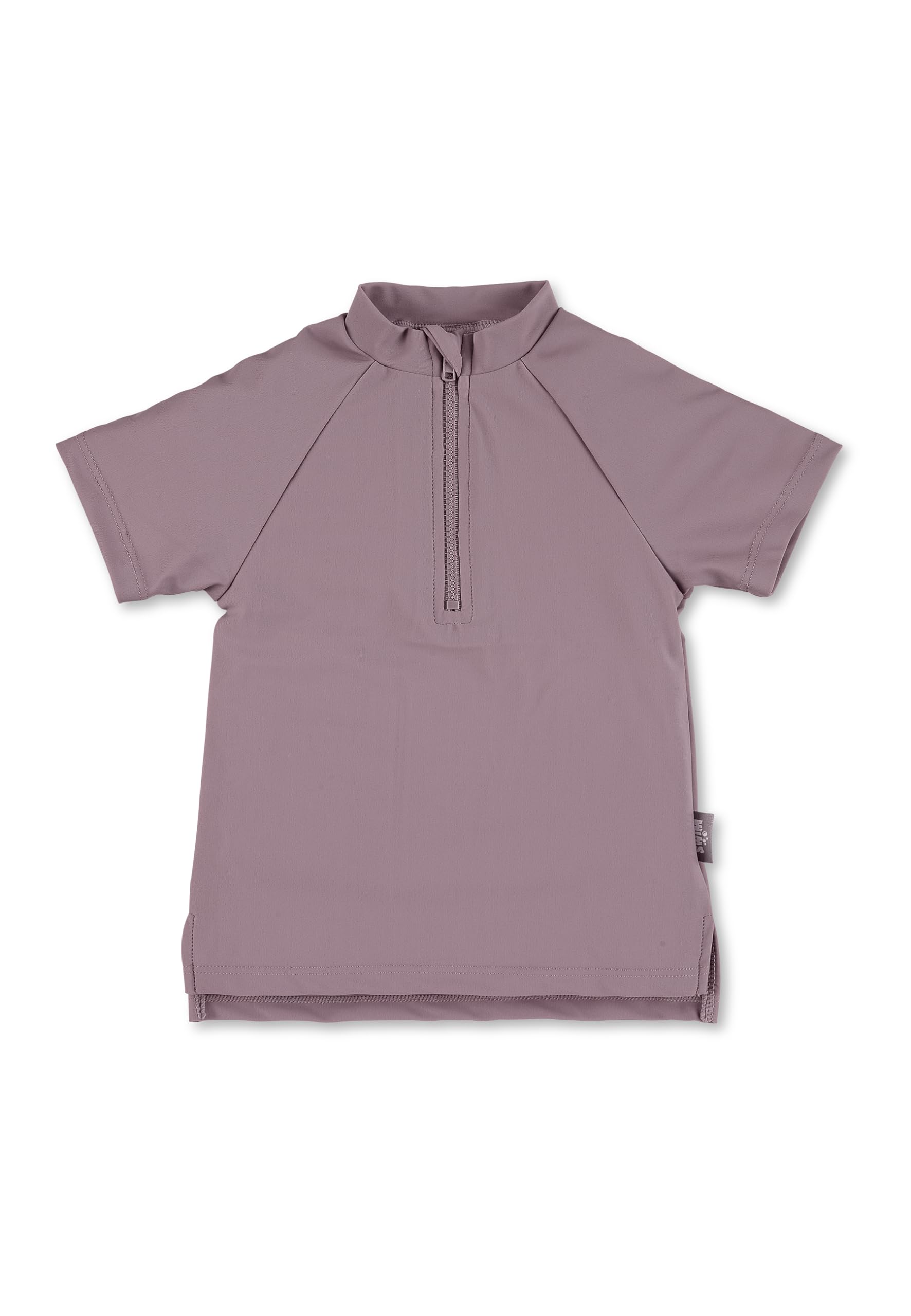 Sterntaler Badeshirt Kurzarm Uni - UV-Schutz 50+ Schwimmshirt mit Stehkragen - Mädchen UV Shirt mit Frontreißverschluss und Kinnschutz -Baby Badebekleidung