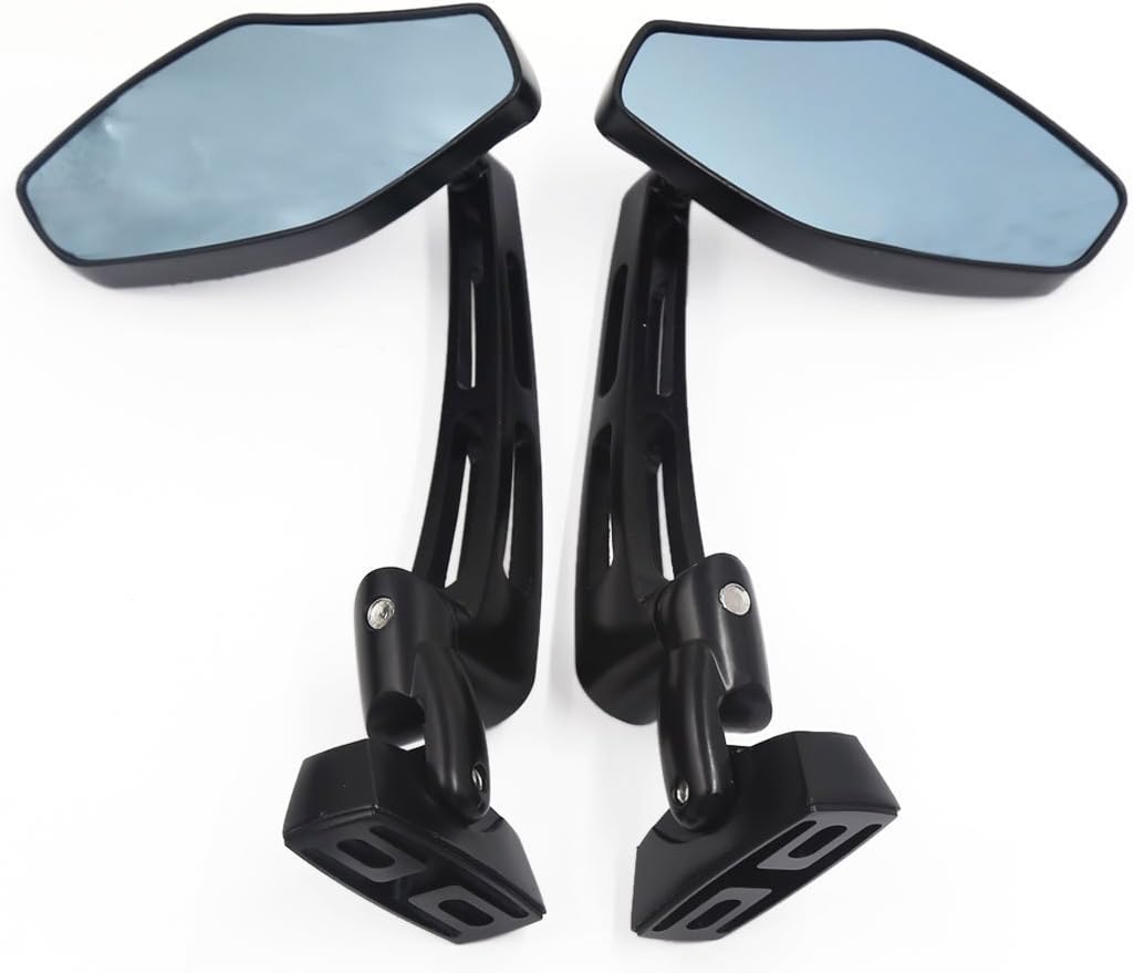 Black Mirrors Compatible with Suzuki Hayabusa 1999-2026 Convex Fully Adjustable, Aircraft-Grade Strength Aluminum
