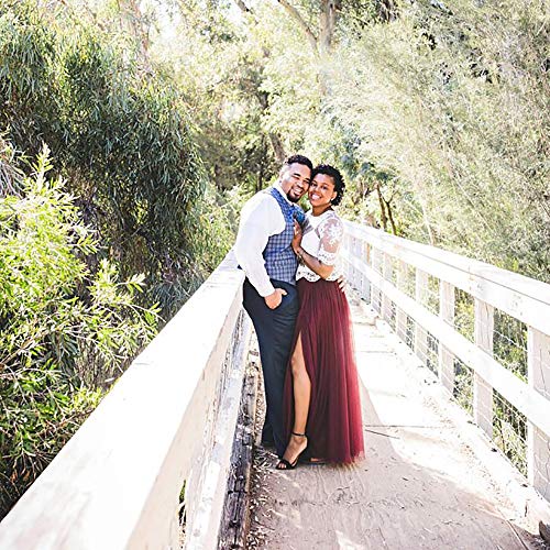 EllieHouse Adult Split Long Floor Prom Party Evening Tulle Skirt P614