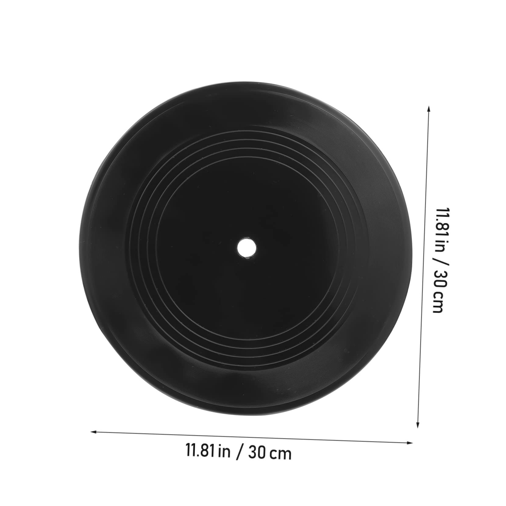 Zerodeko Discos de Vinilo Decorativos Negros 12 para Decoración de Pared Retro Artística en Interiores y Eventos de Cafeterías y Bares