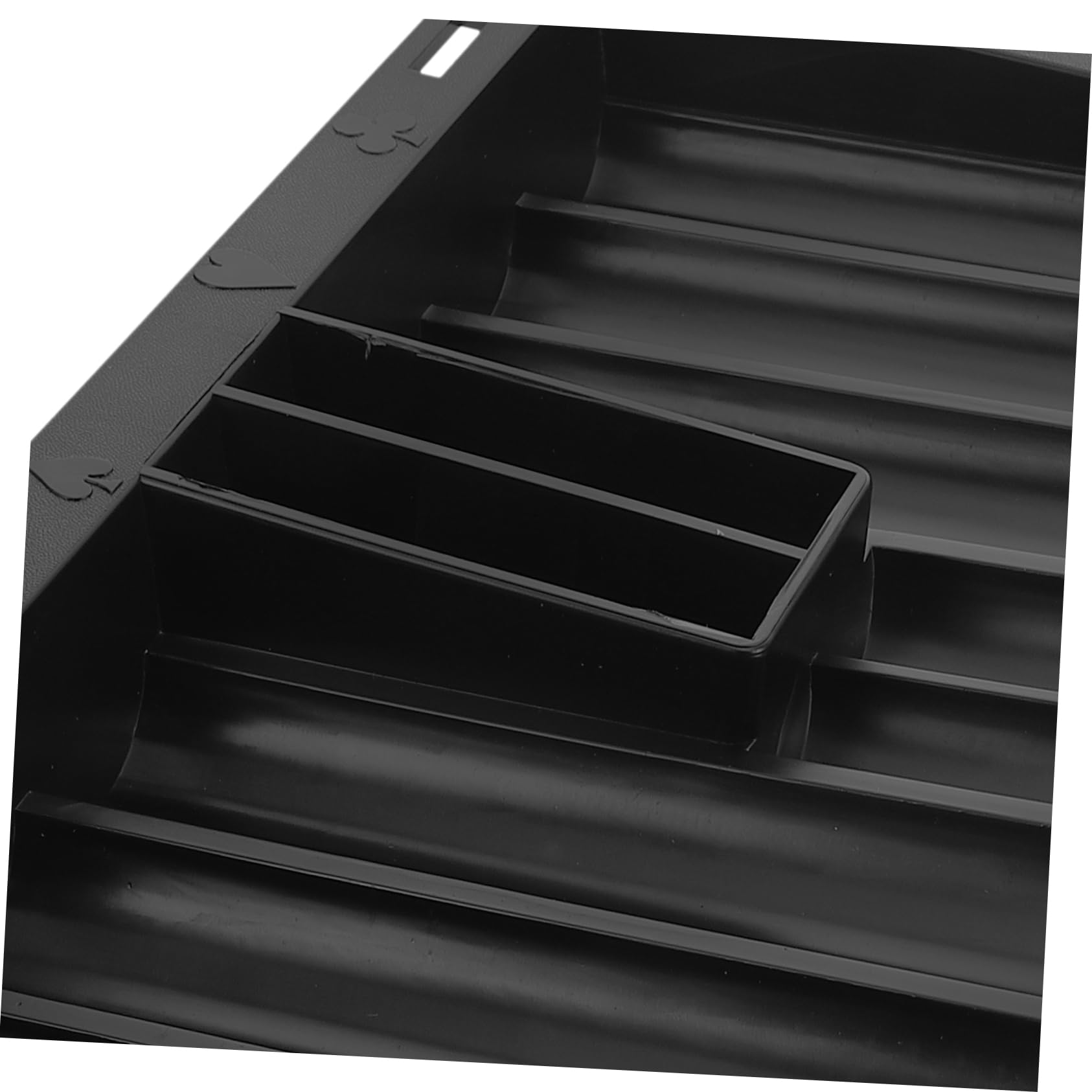 ibasenice Vassoio Portatile per Fiches da Poker Scatola di Stoccaggio in Acrilico Organizer da Tavolo Porta Fiches Multifunzione Comodo per Uso Domestico e Giochi Vari