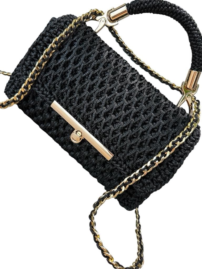 IGMIXStore Handmade Crochet Wendding Party,Small Crossbody,Luxury