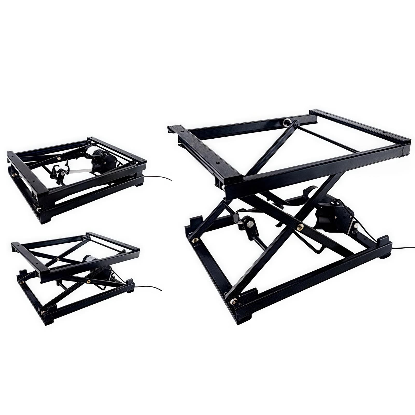 ZMJGLL Electric Scissor Lift Table 66 Lbs Capacity, Height Adjustable 4-16 In, Single Scissor Lifting Platform for Workbench or Desk,photography Table