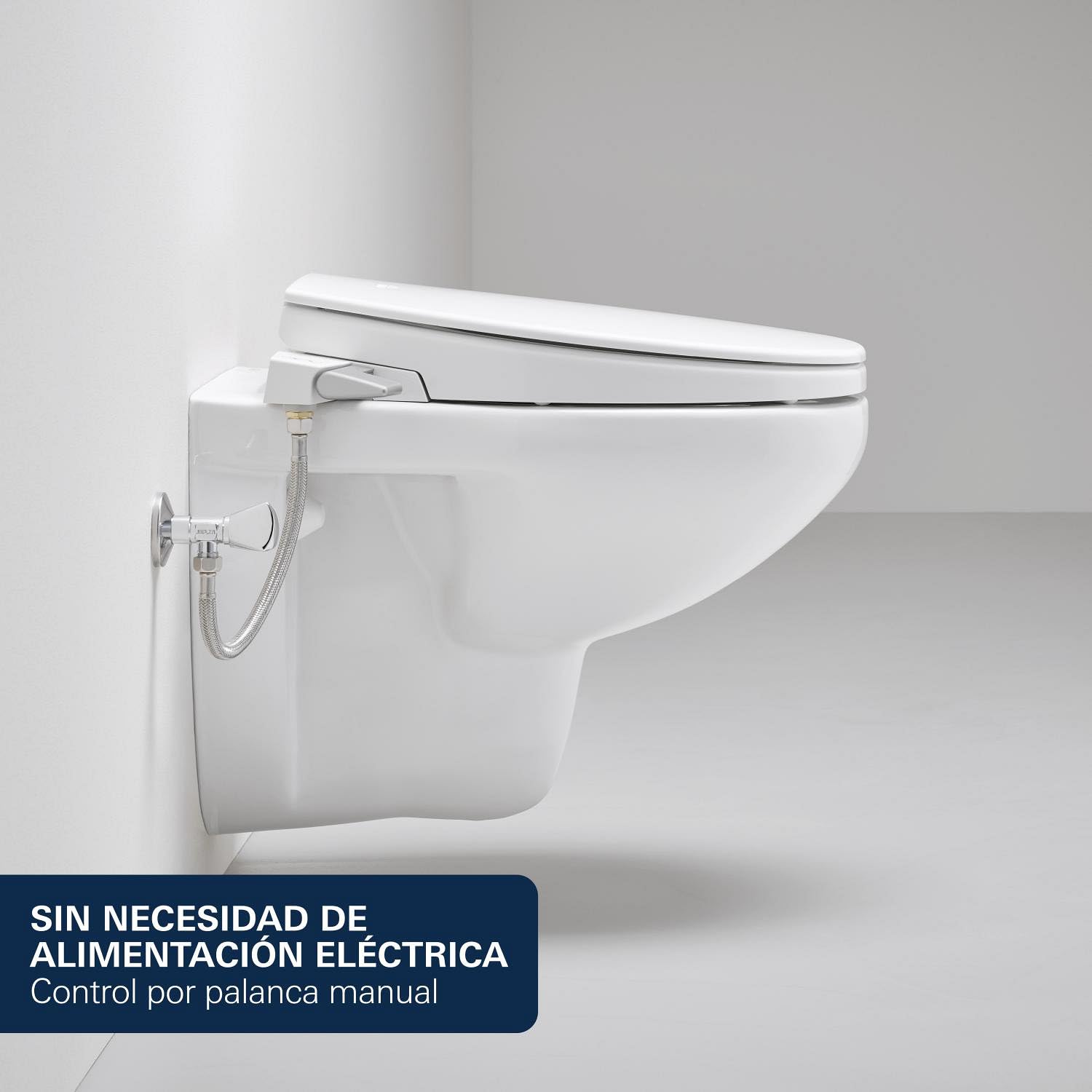 GROHE BAU Ceramic Asiento de bidé manual con tapa, ambos con caída amortiguada (asiento Duroplast, sin electricidad, 2 brazos autolimpiables, toma de agua 3/8"), 39648SH0
