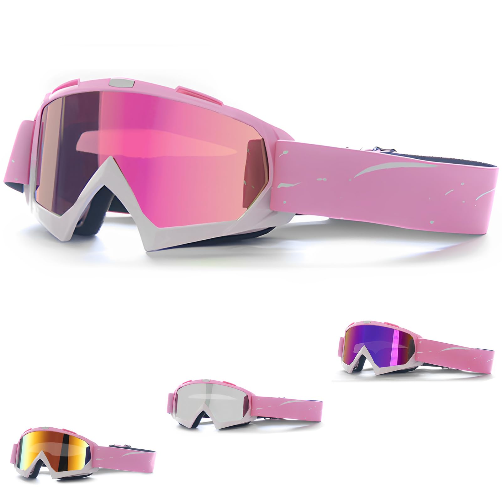DONGZQAN Lunettes de ski unisexe OTG pour porteurs de lunettes