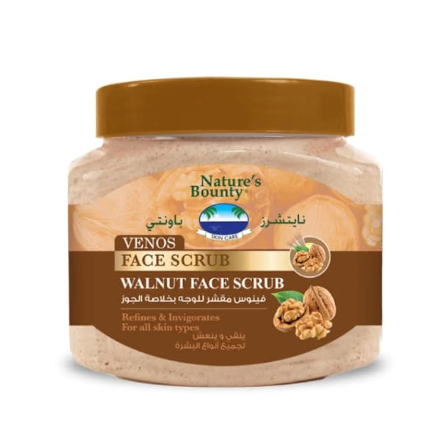 VENOS FACE SCRUB WALNUT 300ML