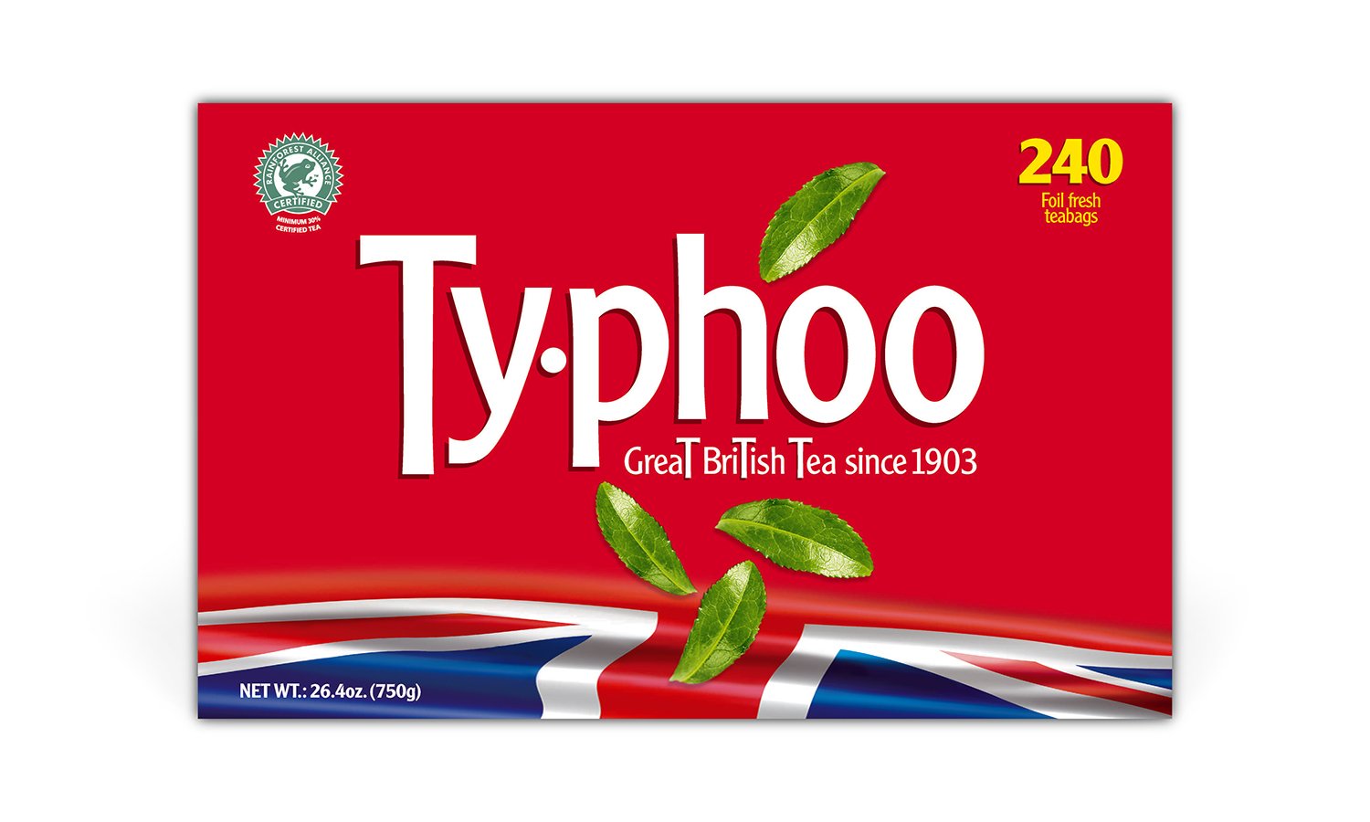 Typhoo Tea (Case of 8, Total 1,920 Teabags)