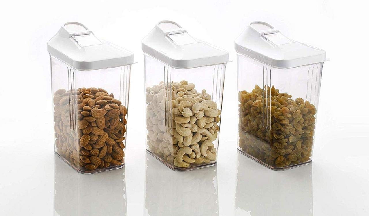 Mbuys Mall Easy Flow Grocery & Food Storage Container - 1700 Ml Plastic Pickle Container