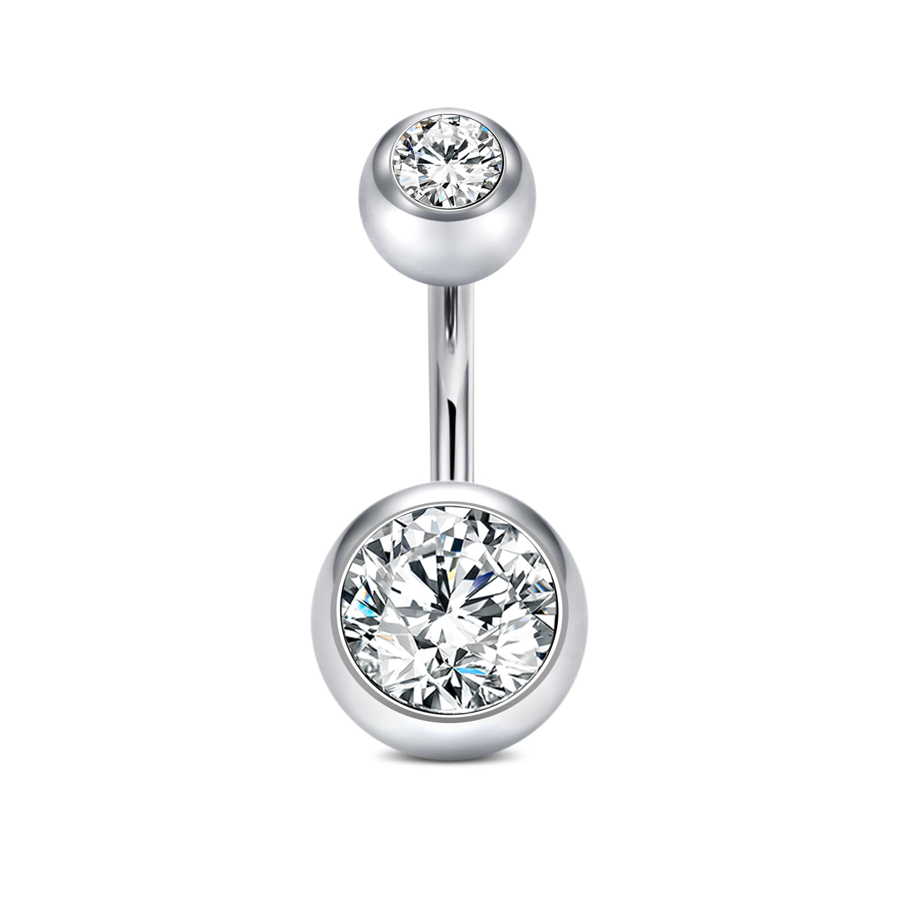 Qwalit Sterling Silver Belly Button Ring Sterling Silver Belly