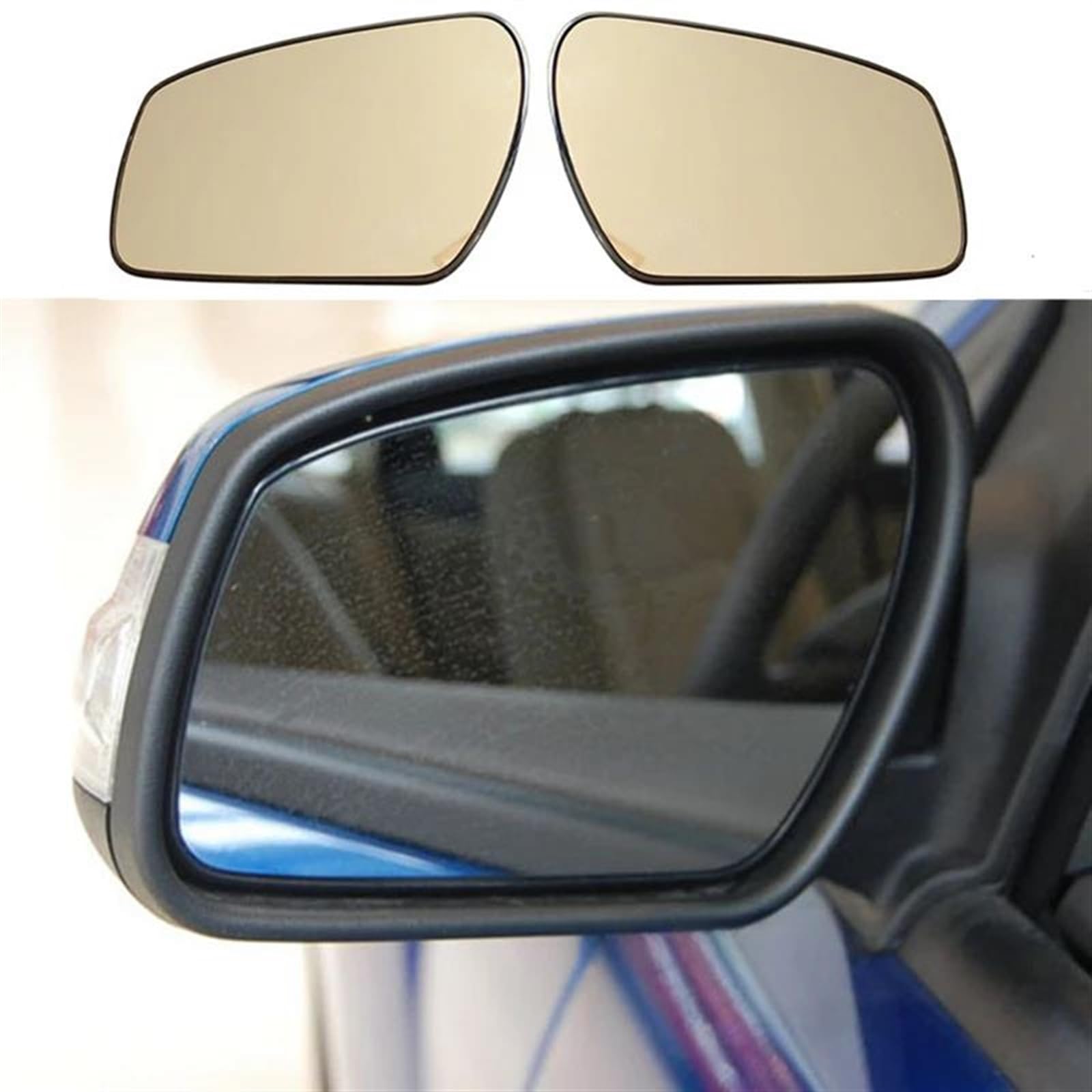 Vetro Specchio Laterale Destro Per Ford Focus 2 / MK2 (2004-2008) – Riscaldato, Grandangolare, In ABS E Vetro – Sostituzione Diretta