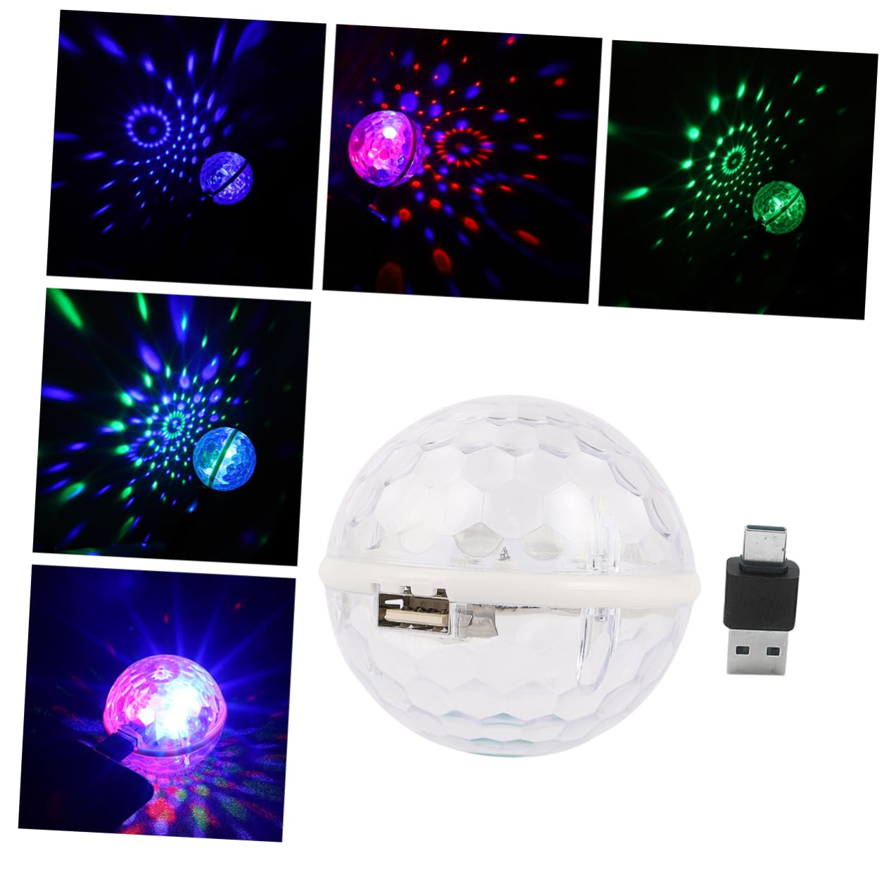 Homoyoyo Disco Party Light Crystal Stage Lights Charging Lamp Perfect for Ktv Bar Club Wedding