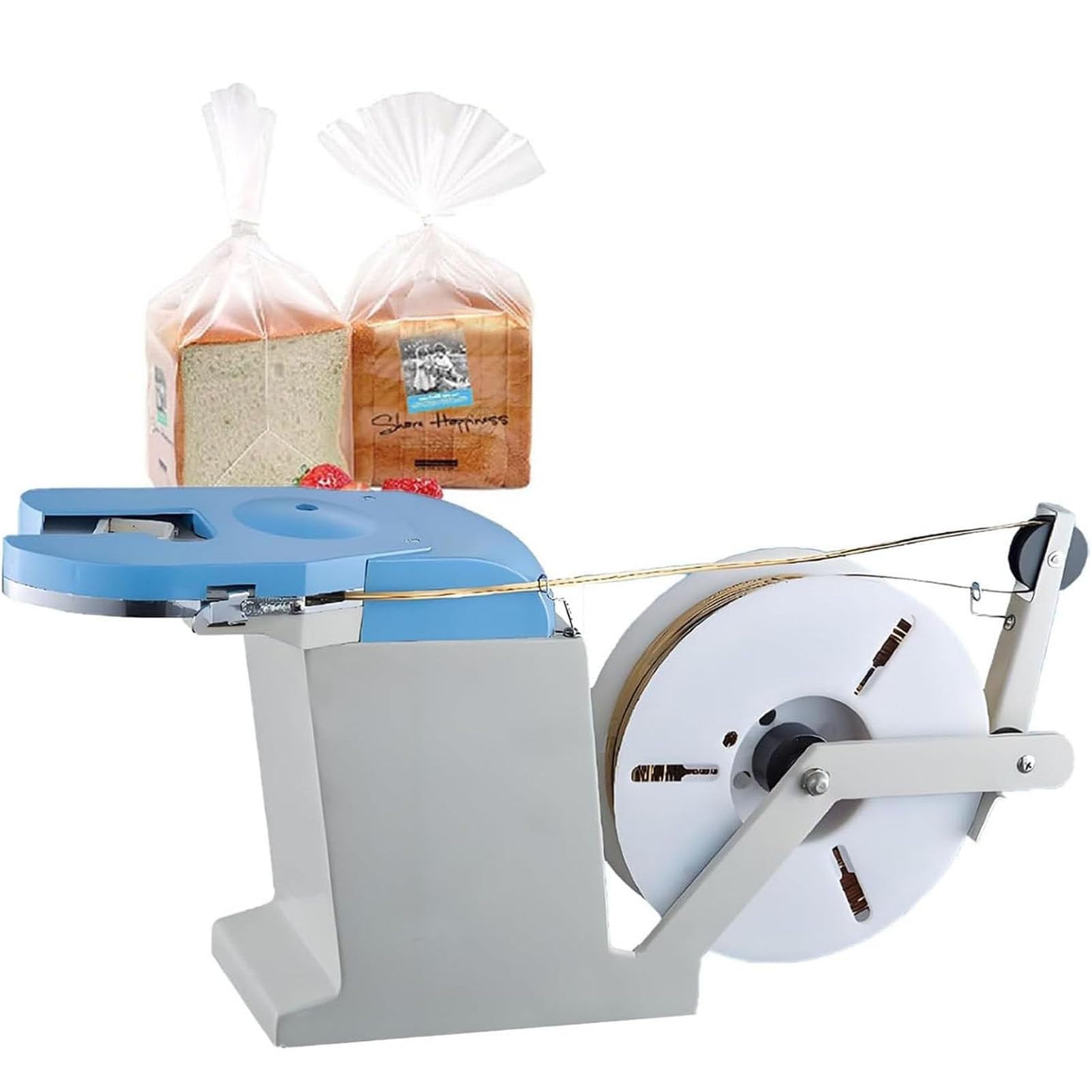 PioMue Electric Twist Tying Machine, Bundling Diameter 0.1-1.2mm, Durable Thread Tying Equipment for Food Packaging,Semi-Automatic Twist Tie Machine,Easy to Use 220V
