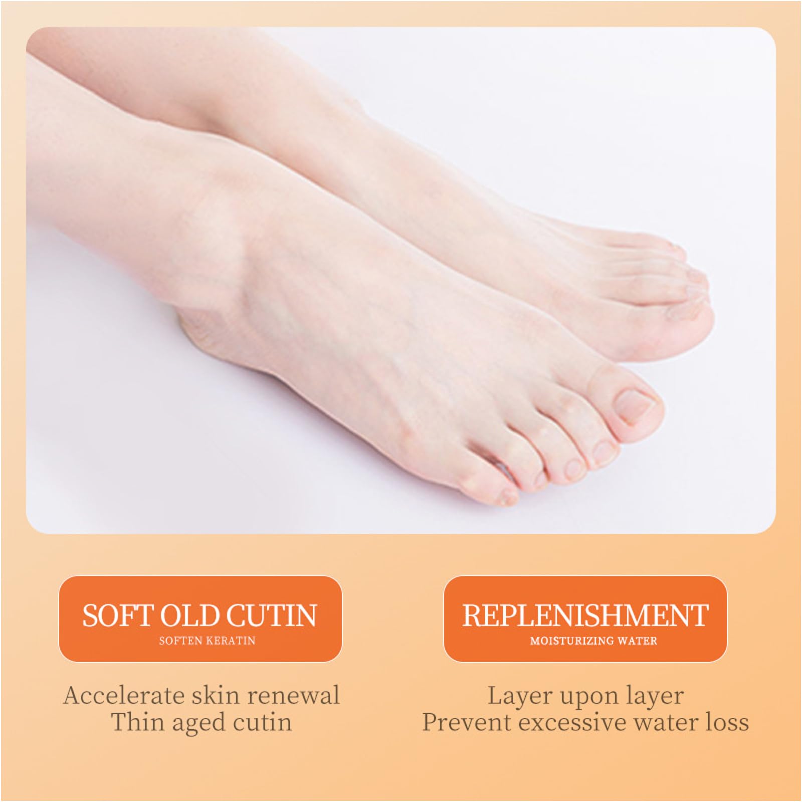 Masque Pour Les Pieds Avec Vic 5 Paires, Masques Pour Les Pieds, Chaussettes Hydratantes Non Grasses, Contient Vic, Hydrate Et Hydrate Les Pieds, Hydratant Pour Les Pieds Pour Peaux Très Sèches