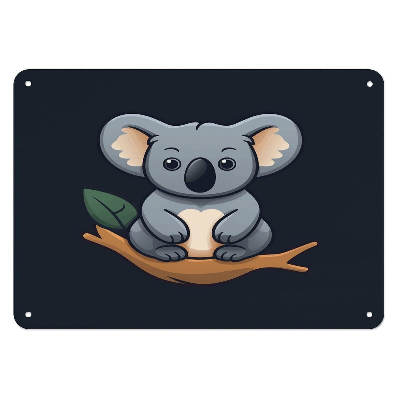 Fekiloot Style Koala In Tree Wall Decor Iron Painting Metal Sign