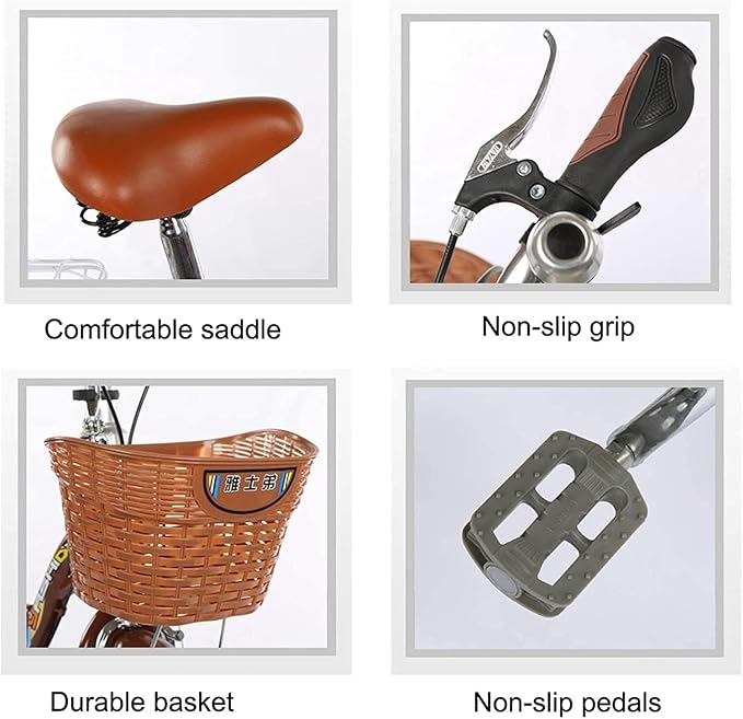 Triciclo para Adultos con Canasta Grande, 14 pulgadas miniatura 7