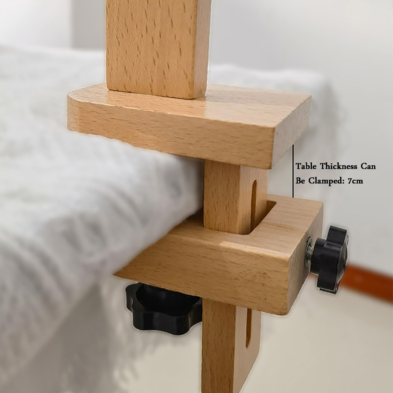FAXIOAWA Telaio per Ricamo a Croce, Supporto per Ricamo a Telaio in Legno, Altezza Regolabile del palo Verticale, con 2 vassoi per Perline, per progetti di Cucito Artistico